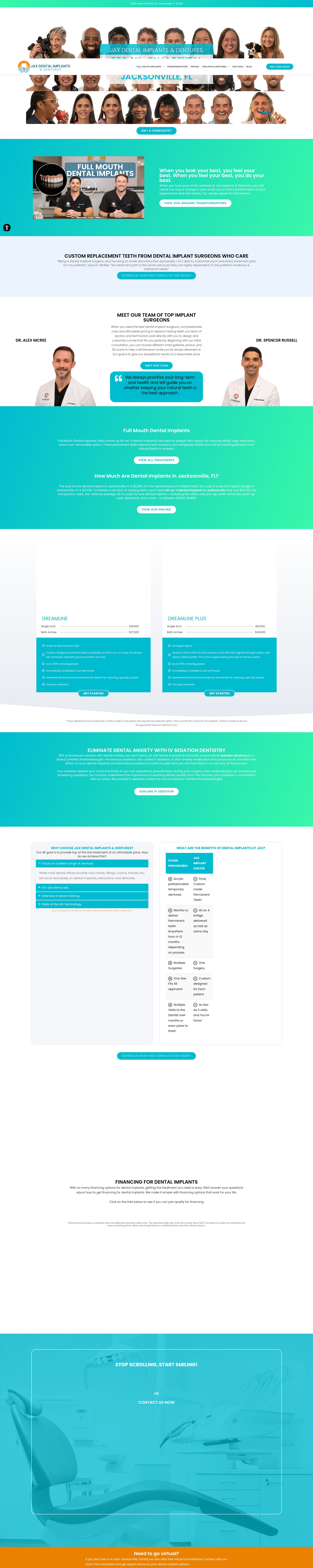 Screenshot of jaximplant.com