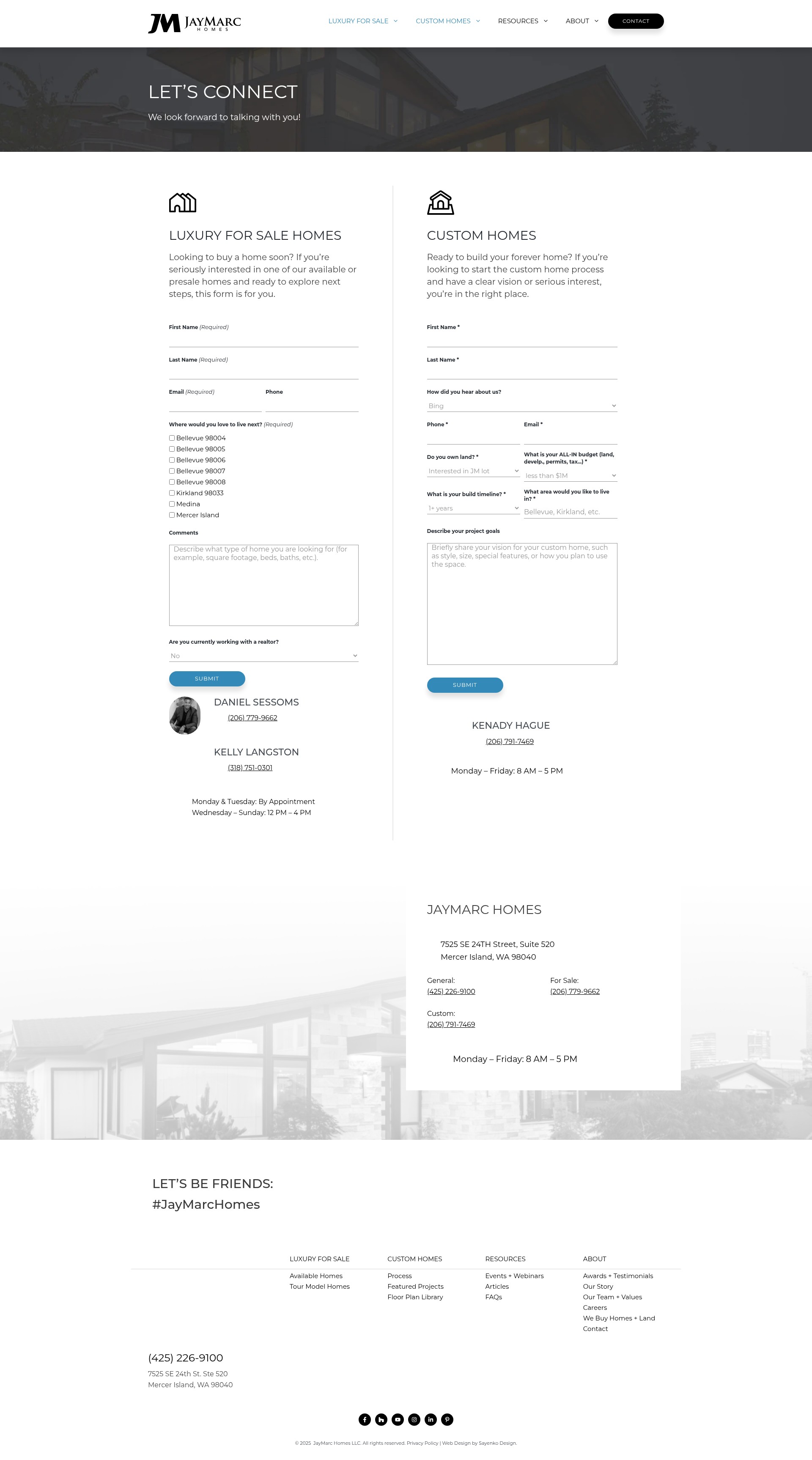 Screenshot of jaymarchomes.com