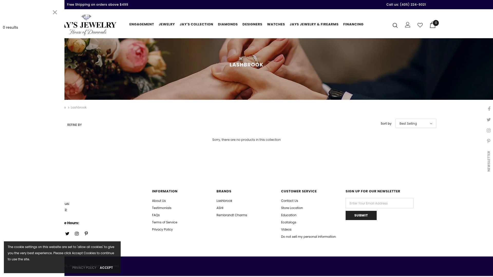 Screenshot of jaysjewelry.com