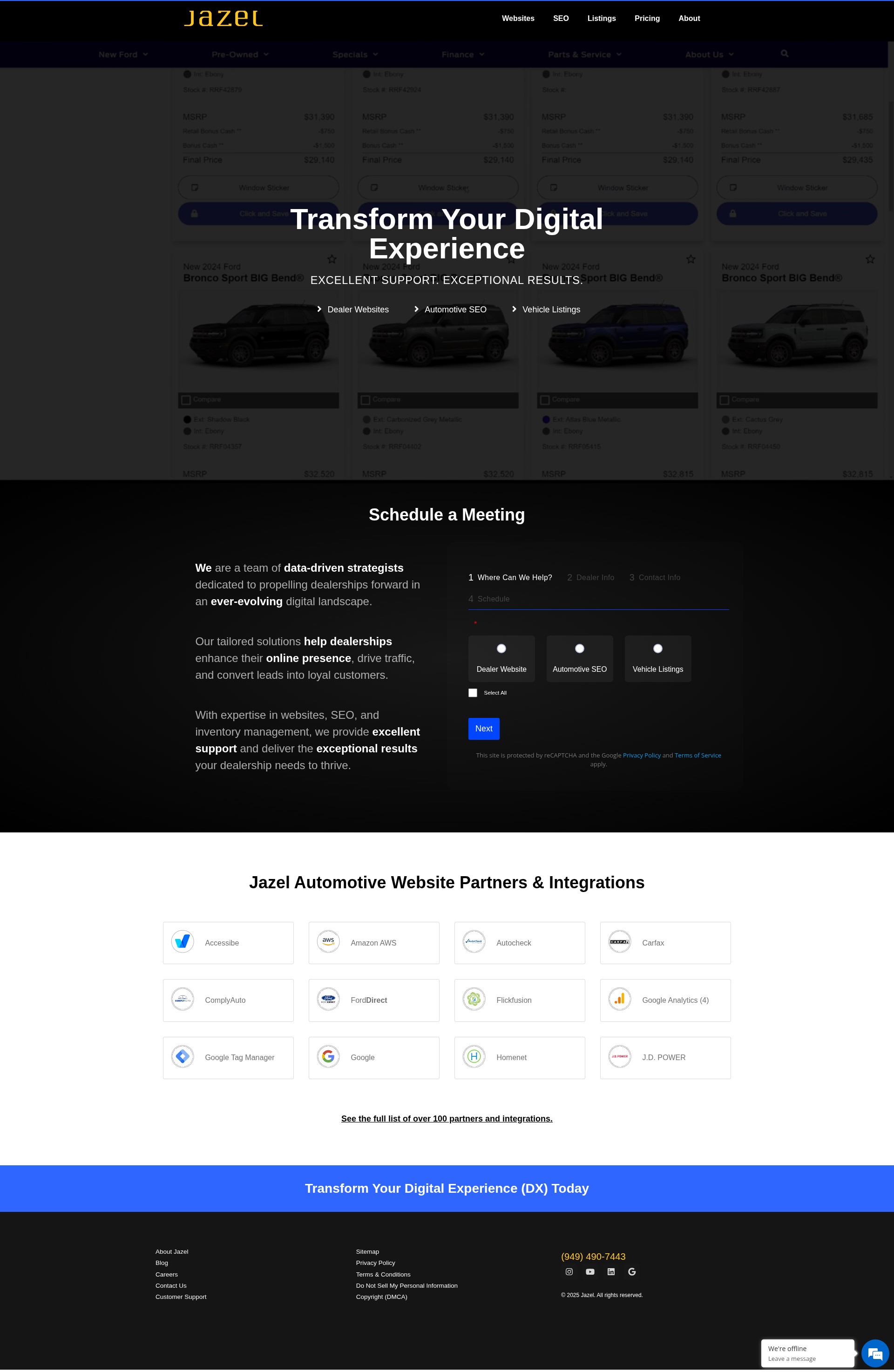 Screenshot of jazelauto.com