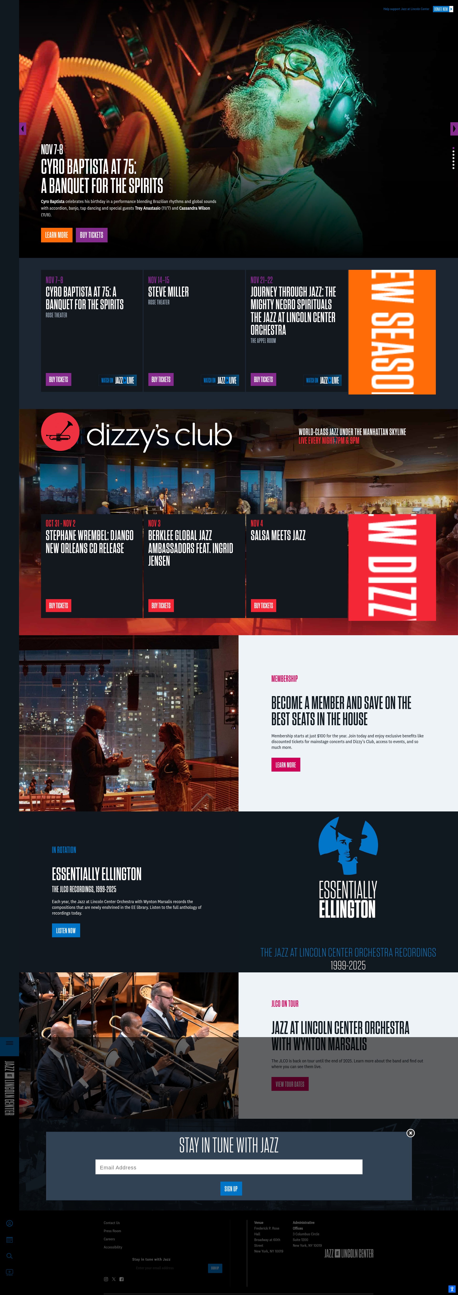 Screenshot of jazz.org