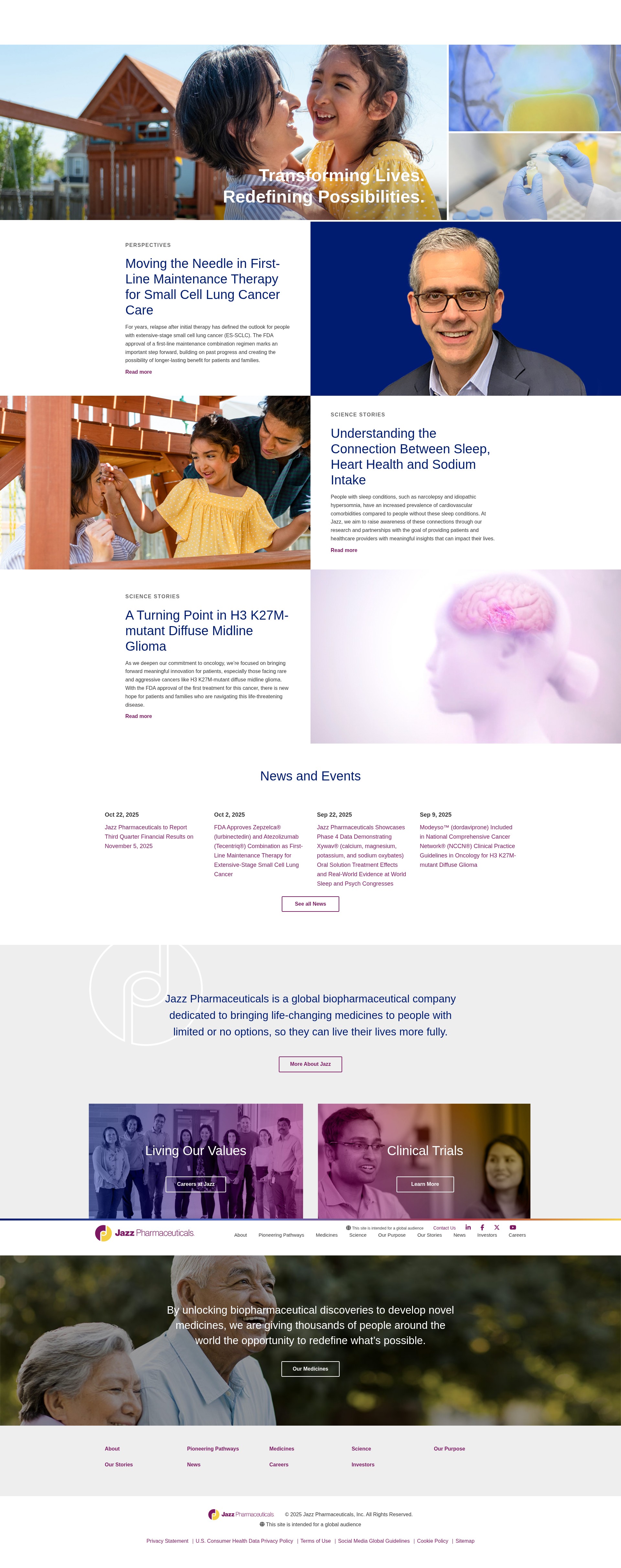 Screenshot of jazzpharma.com