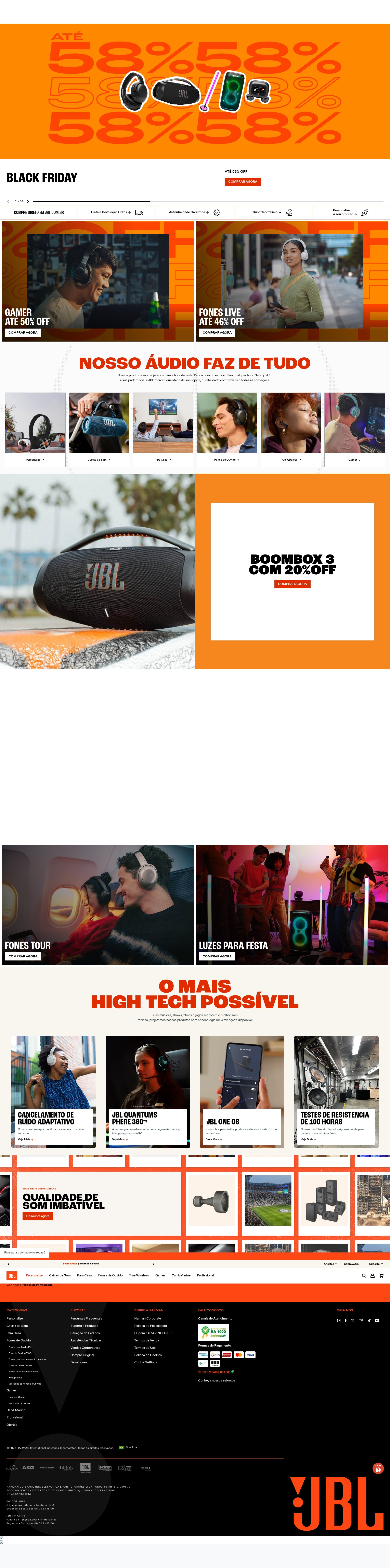 Screenshot of jbl.com.br