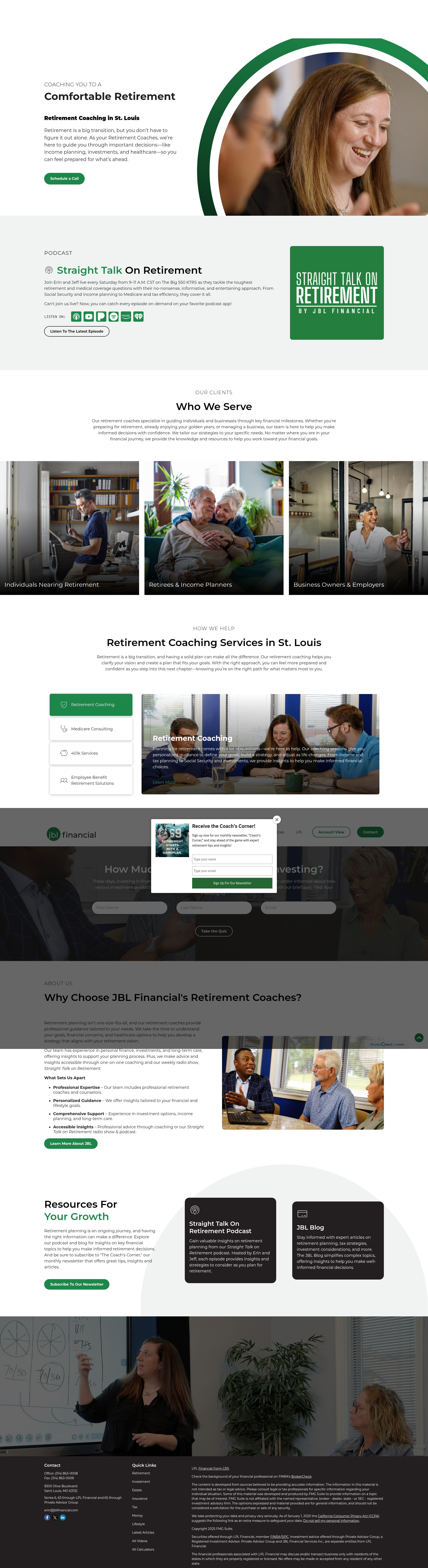 Screenshot of jblfinancial.com