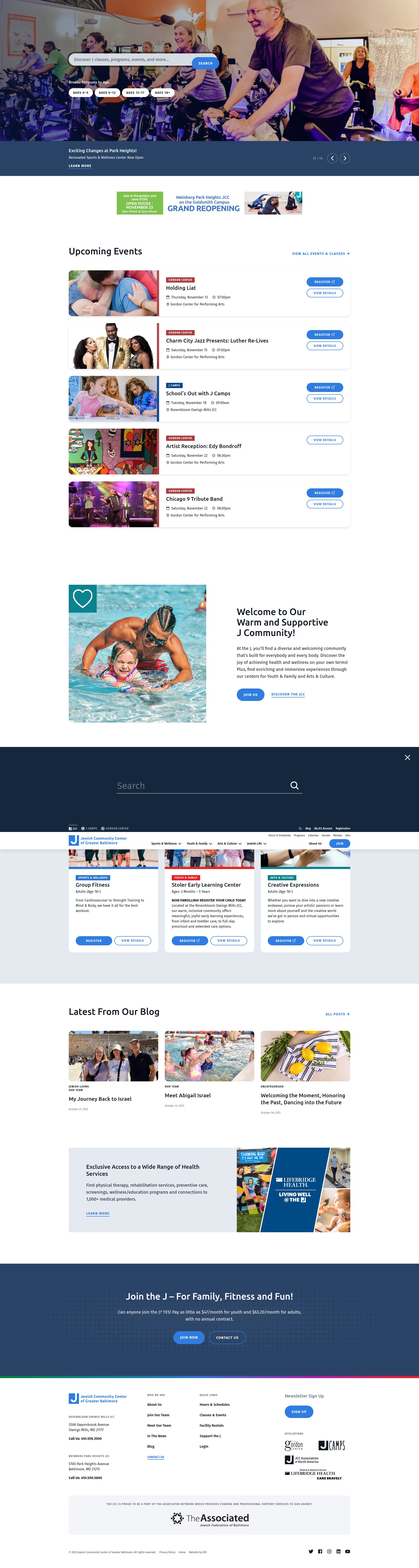 Screenshot of jcc.org