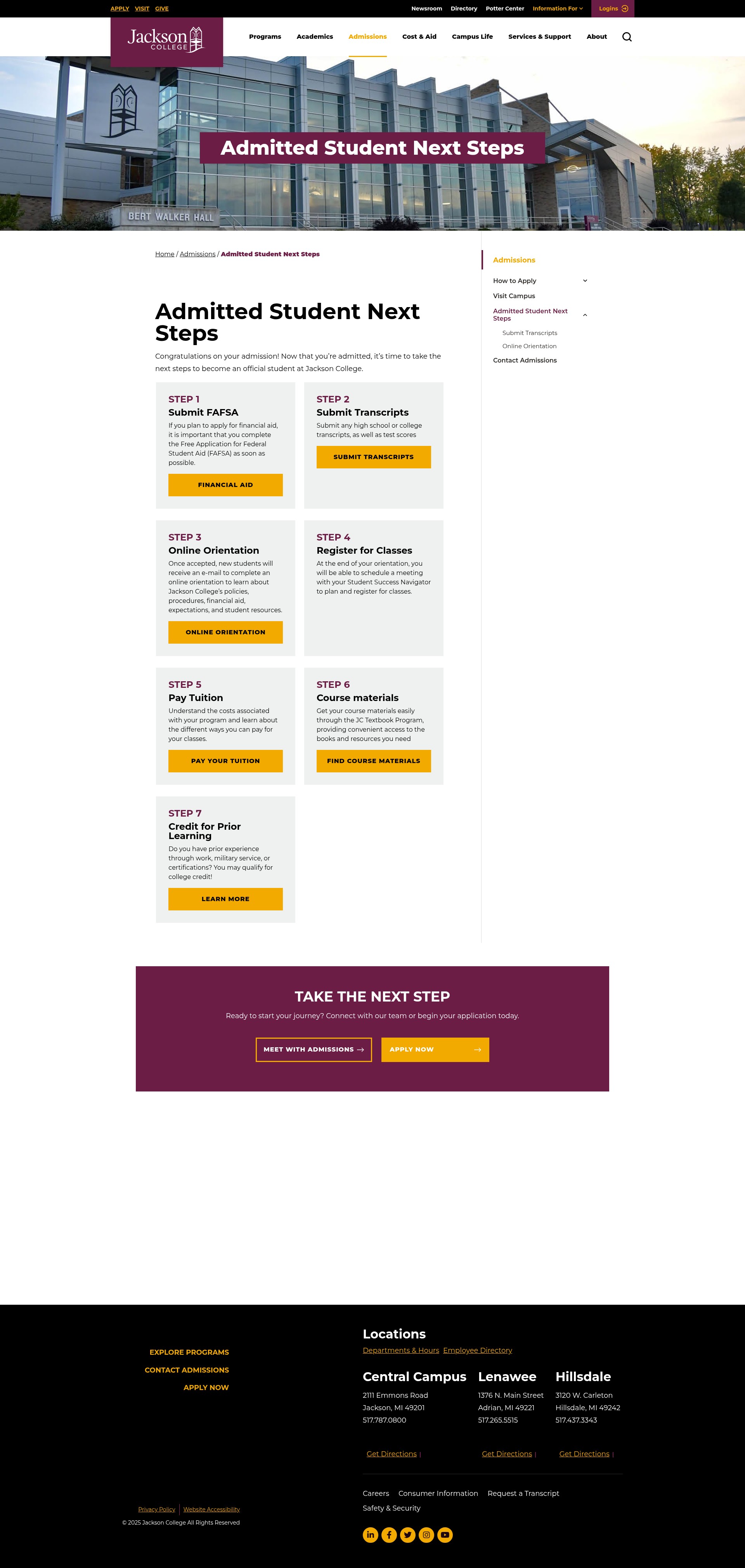Screenshot of jccmi.edu