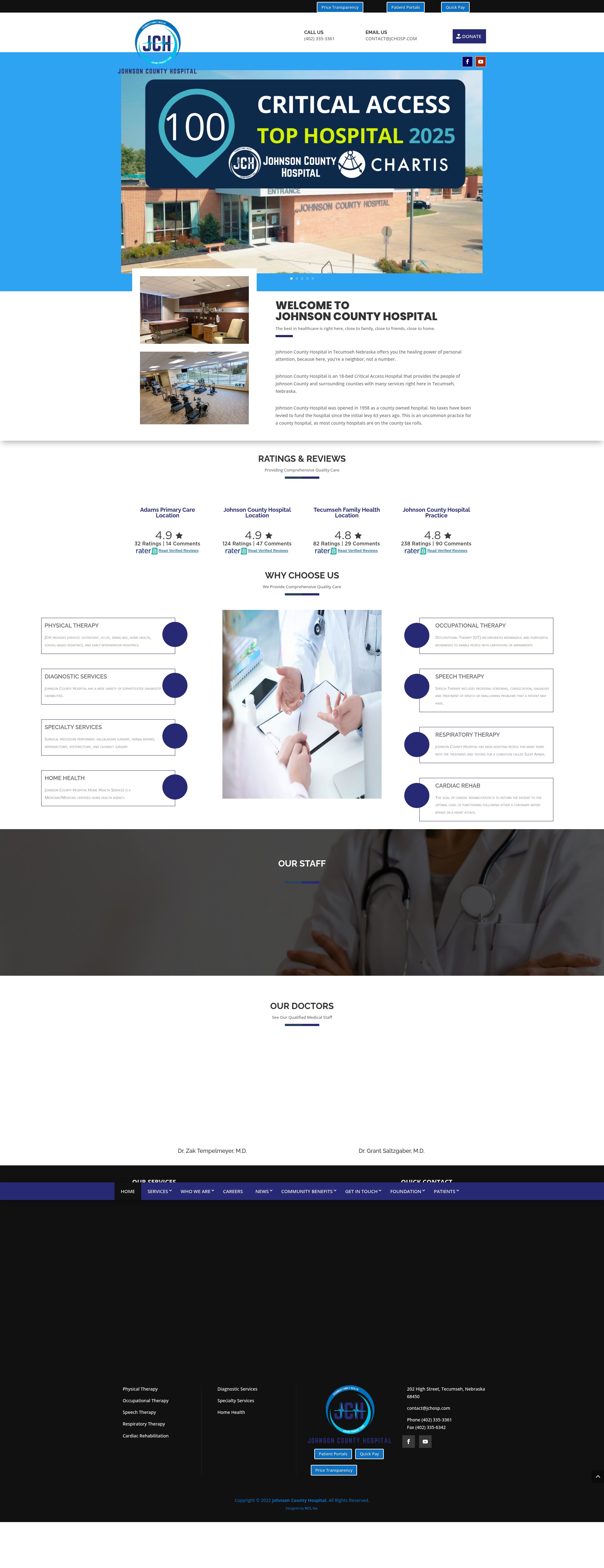 Screenshot of jchosp.com