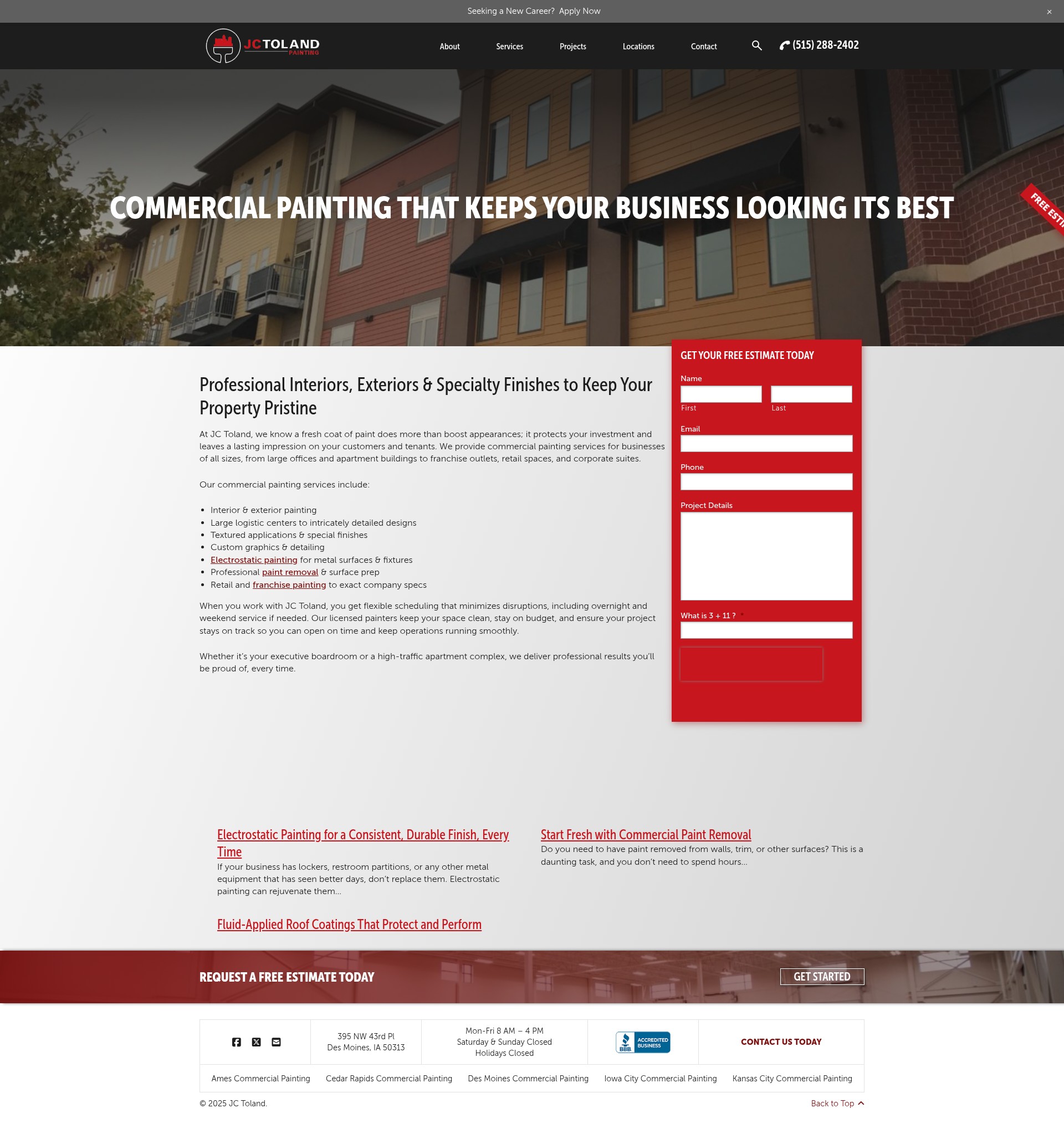Screenshot of jctoland.com