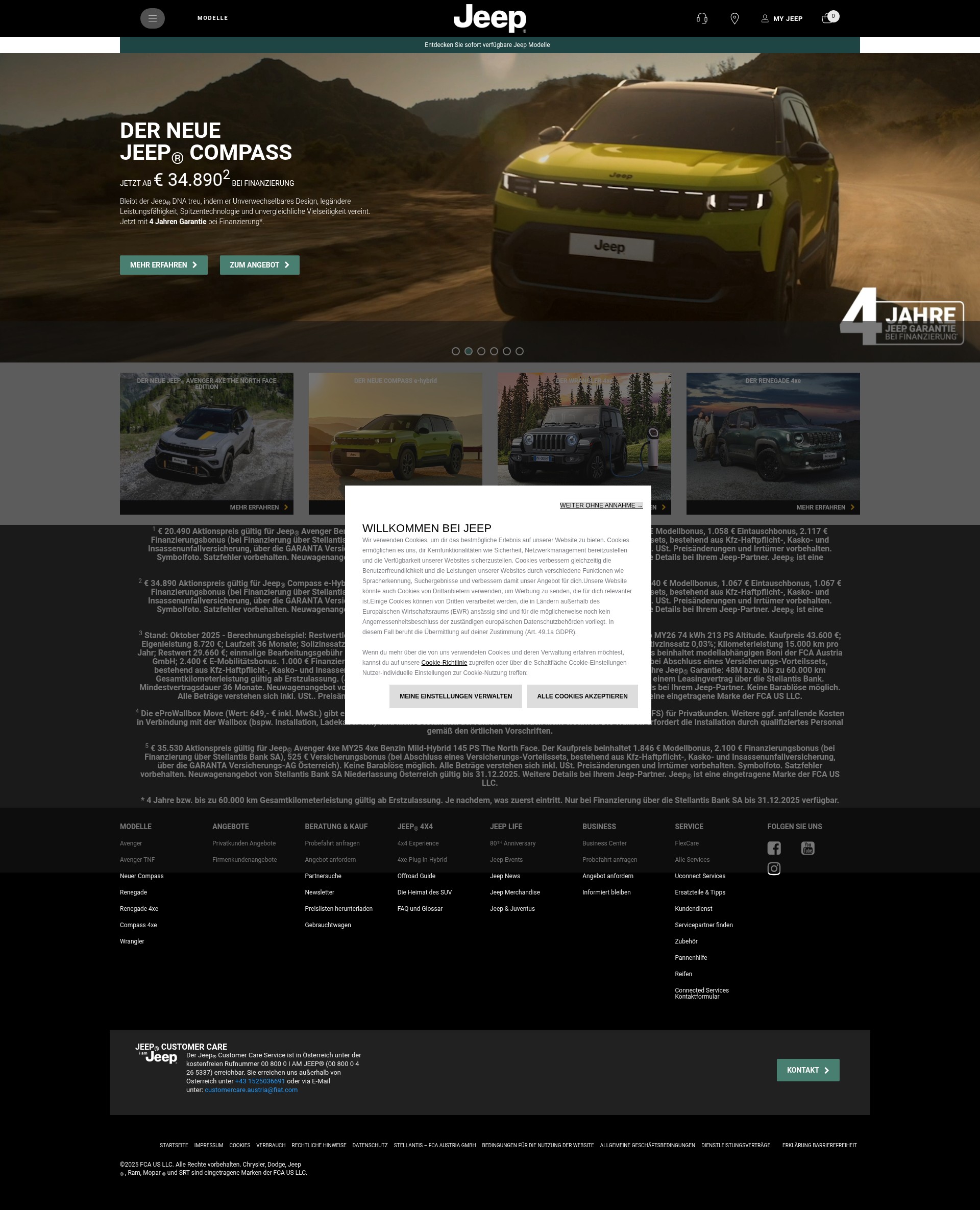 Screenshot of jeep.at