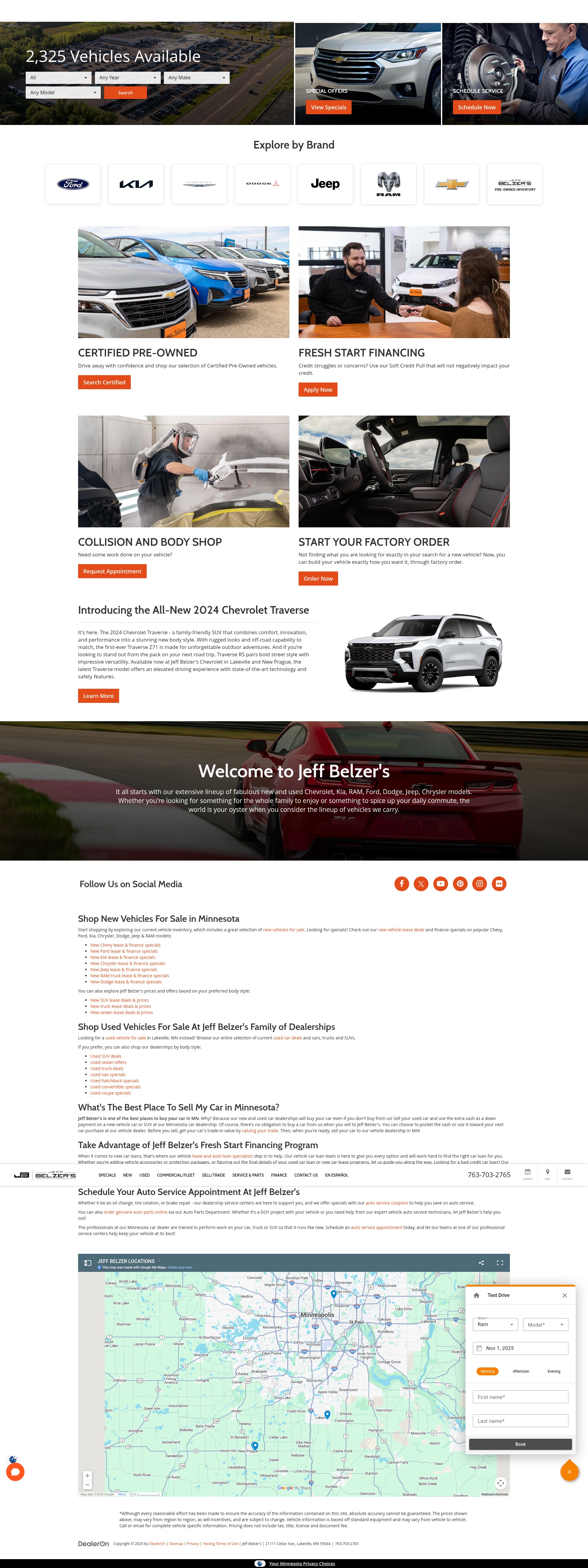 Screenshot of jeffbelzer.com