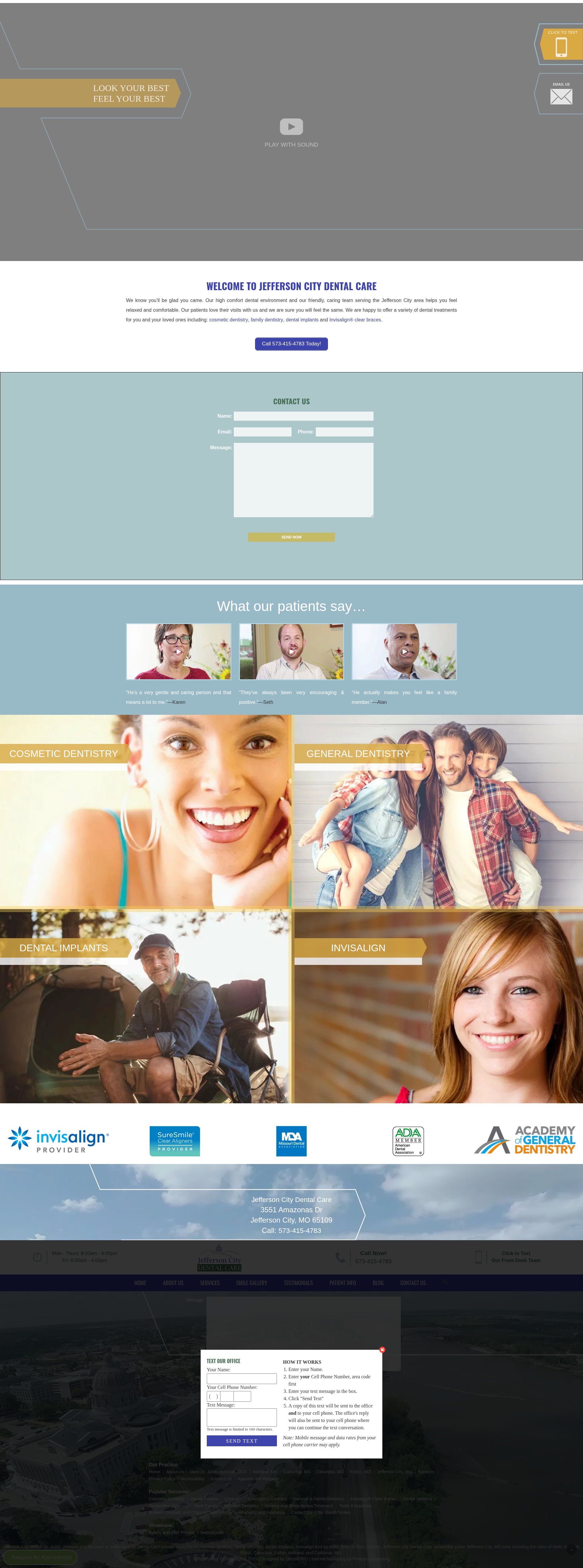 Screenshot of jeffcitydentalcare.com