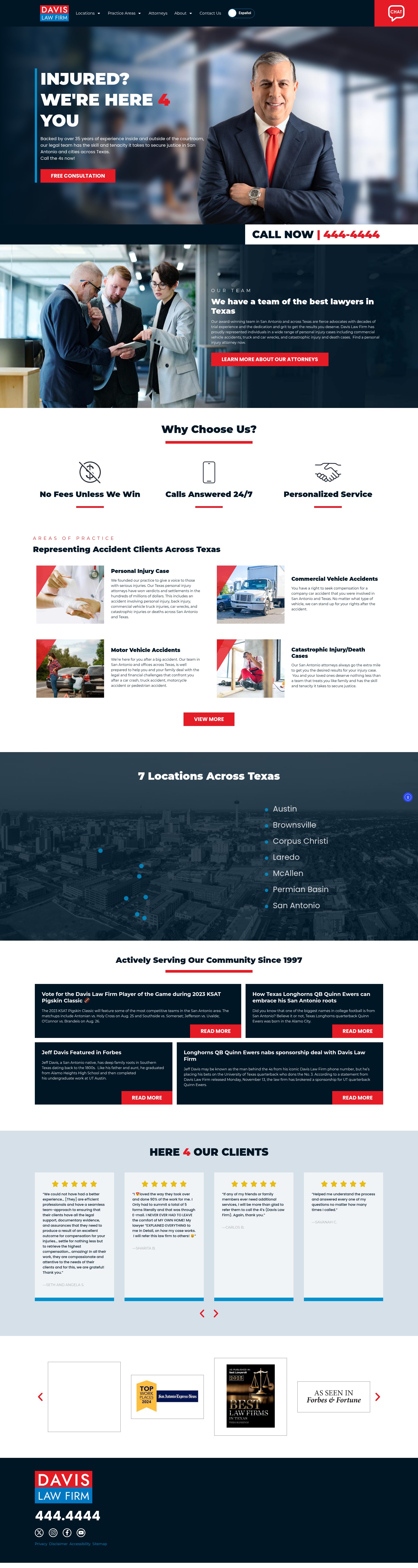 Screenshot of jeffdavislawfirm.com