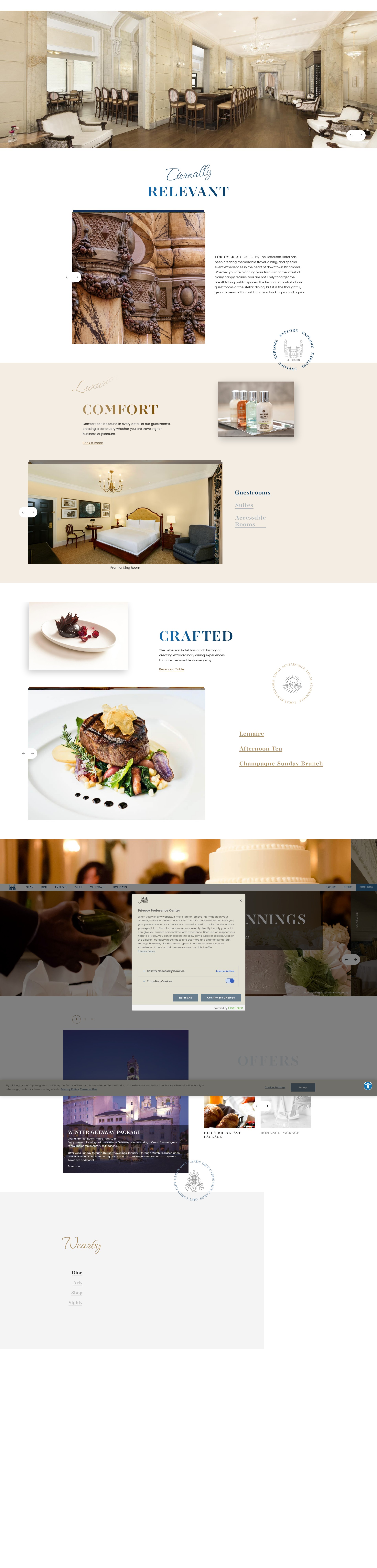 Screenshot of jeffersonhotel.com