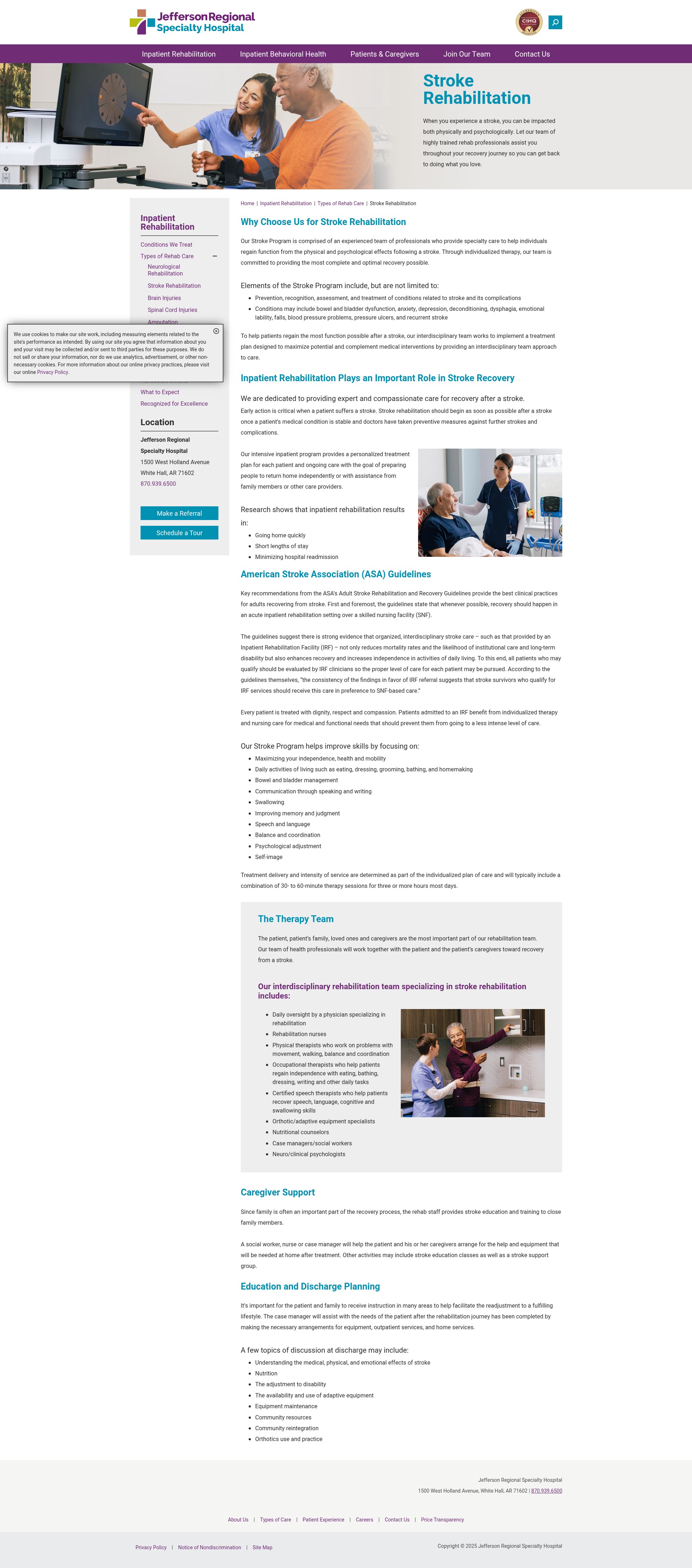 Screenshot of jeffersonregionalspecialty.com