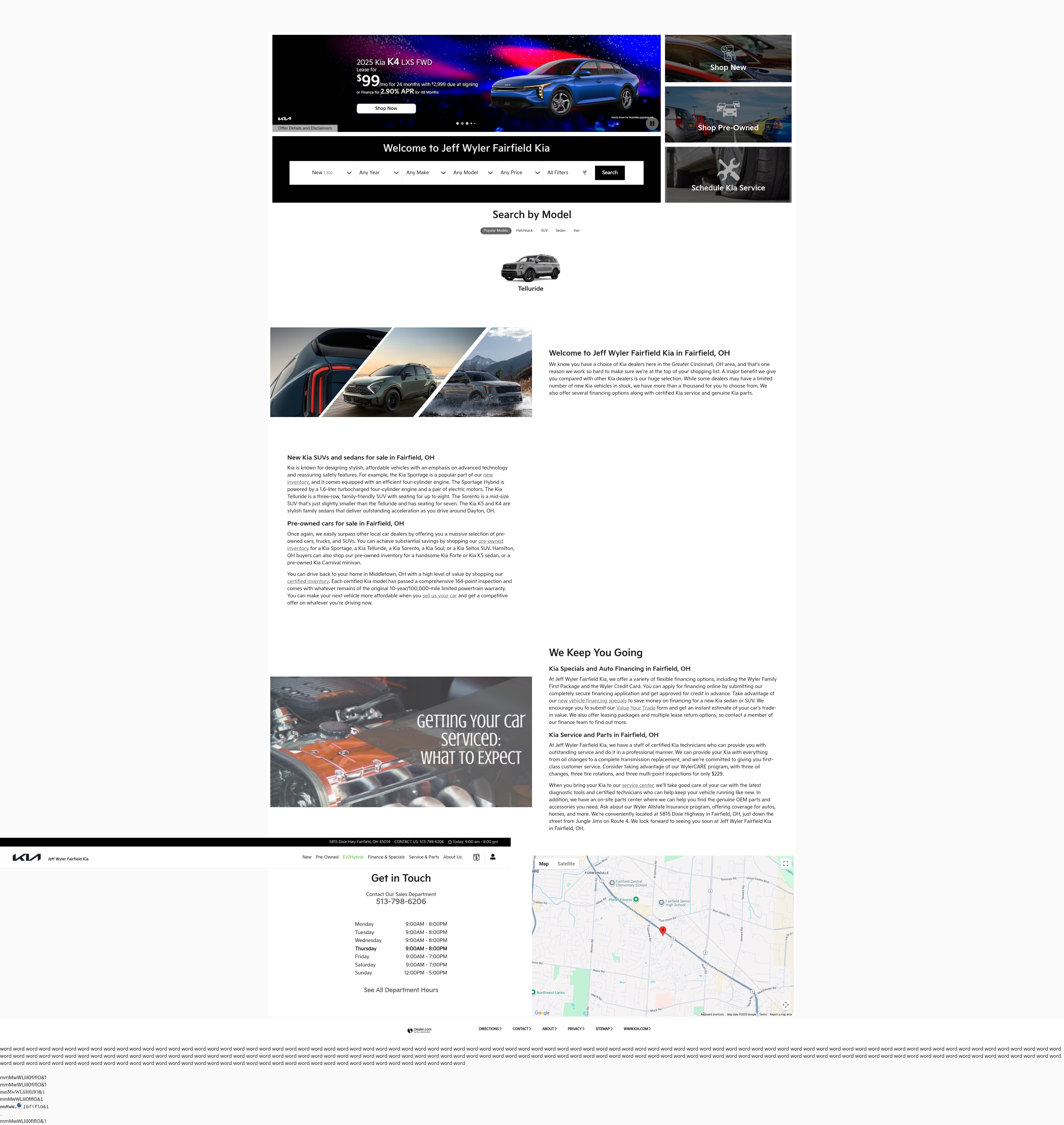 Screenshot of jeffwylerfairfieldkia.com