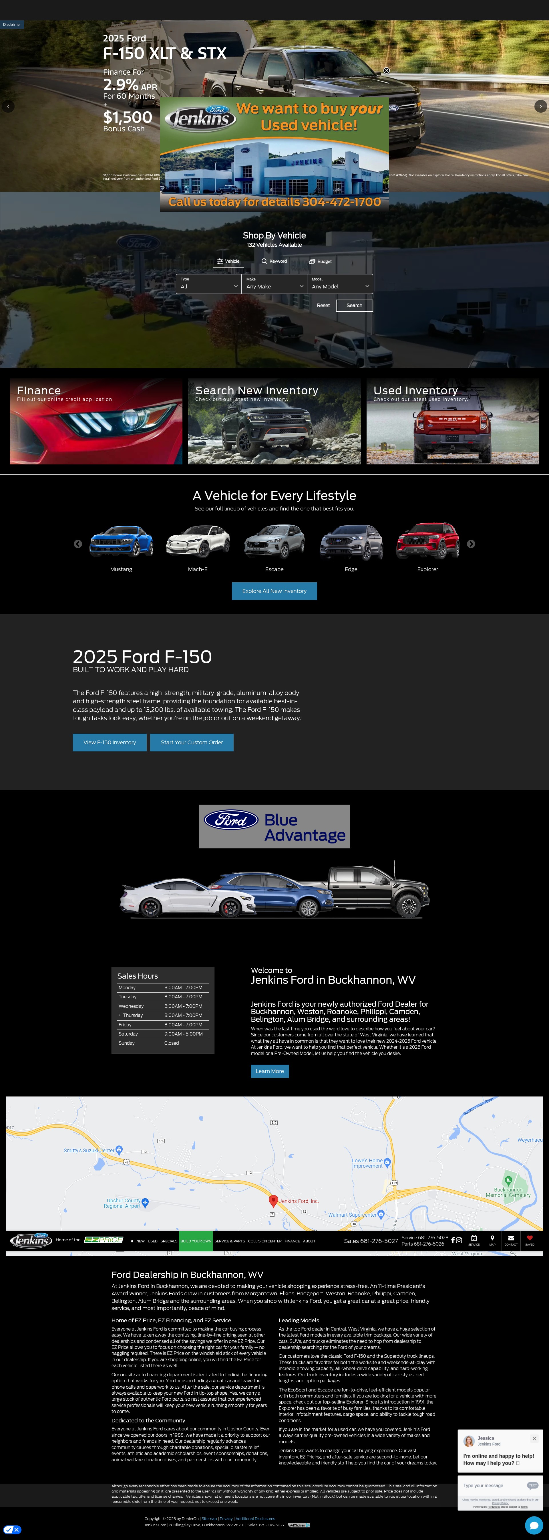 Screenshot of jenkinsford.com
