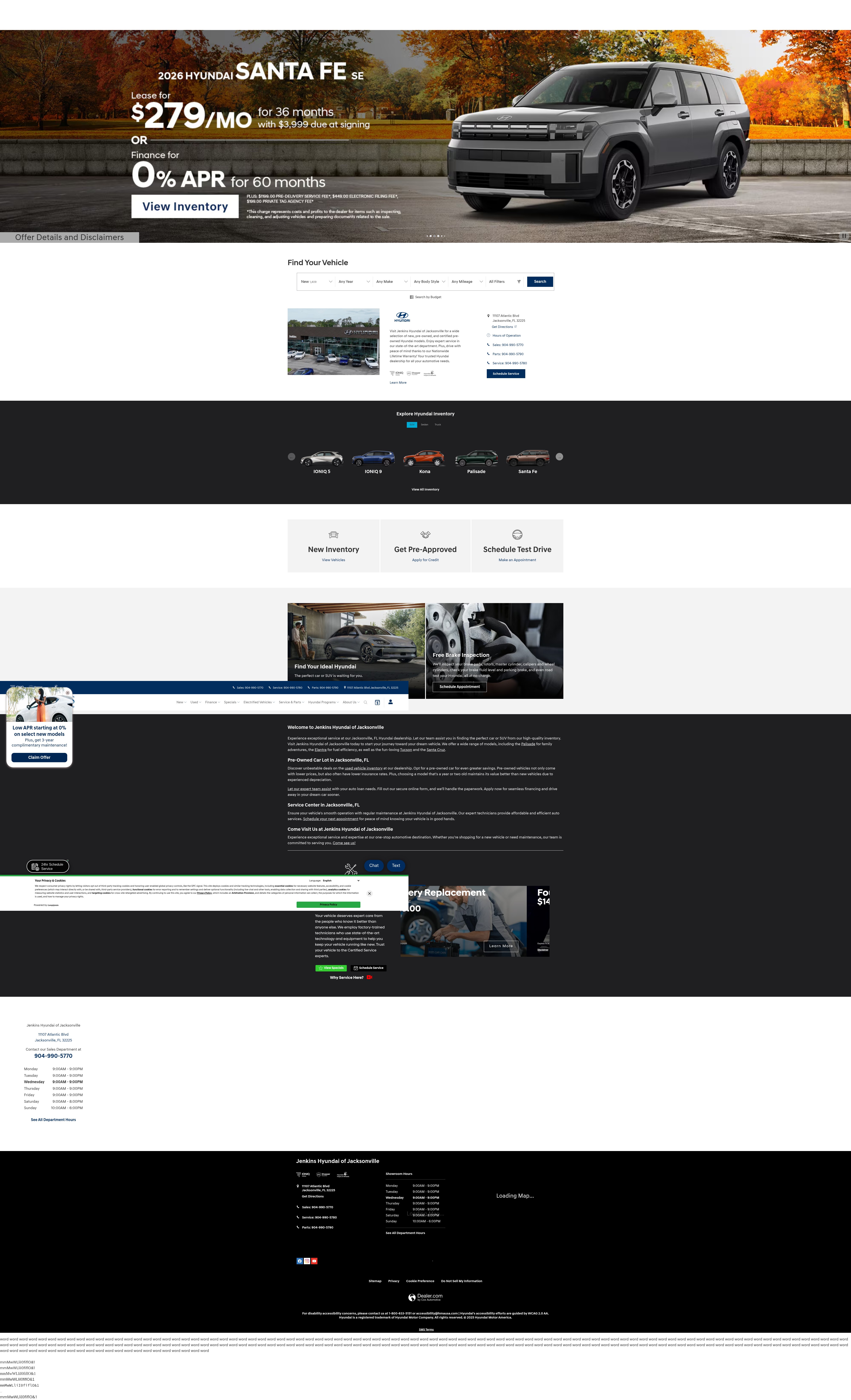 Screenshot of jenkinshyundaiofjacksonville.com