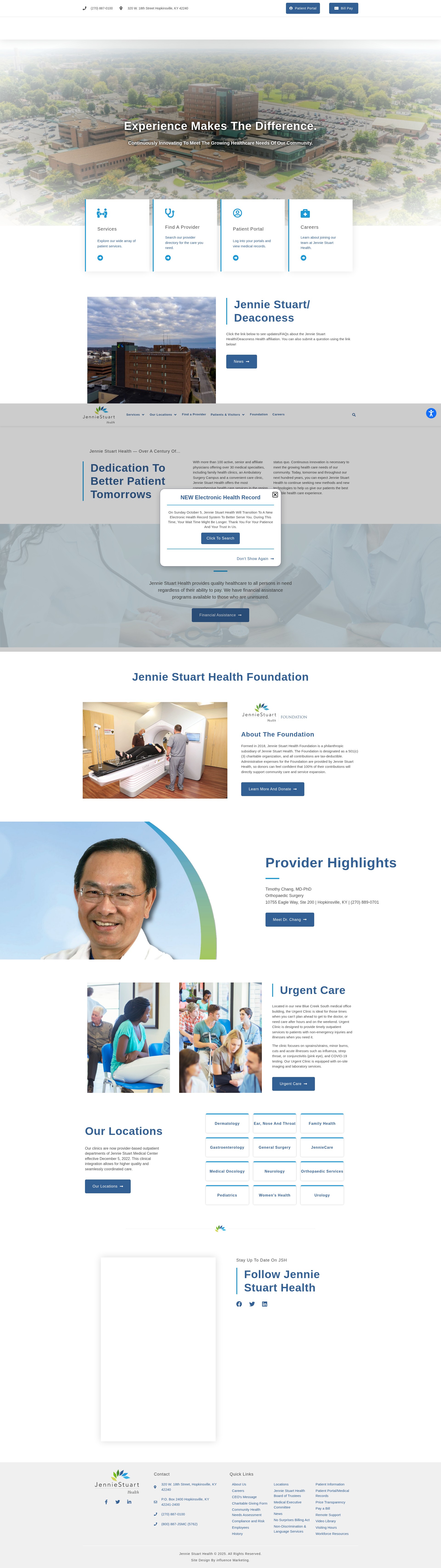 Screenshot of jenniestuarthealth.org