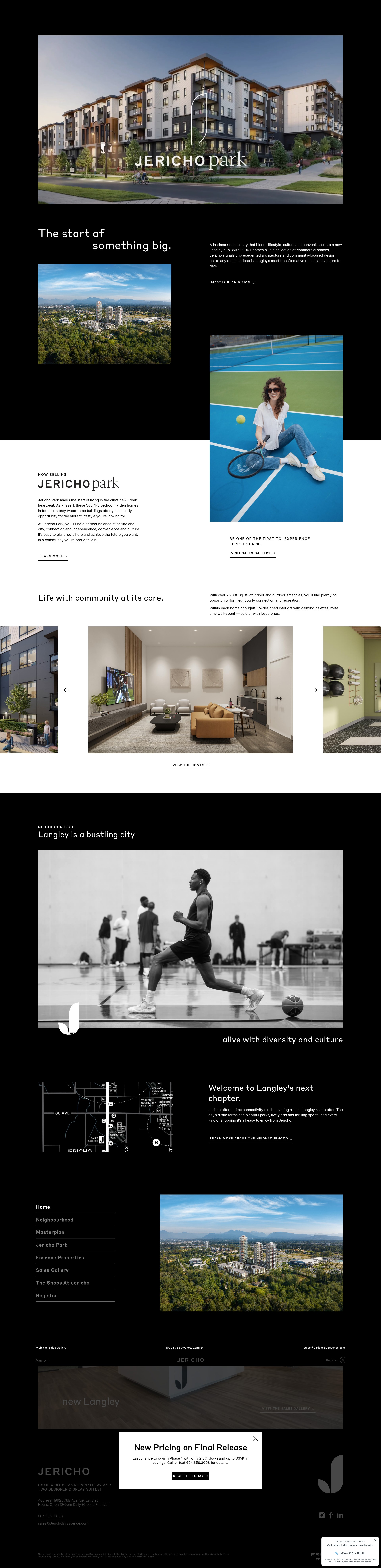 Screenshot of jerichobyessence.com
