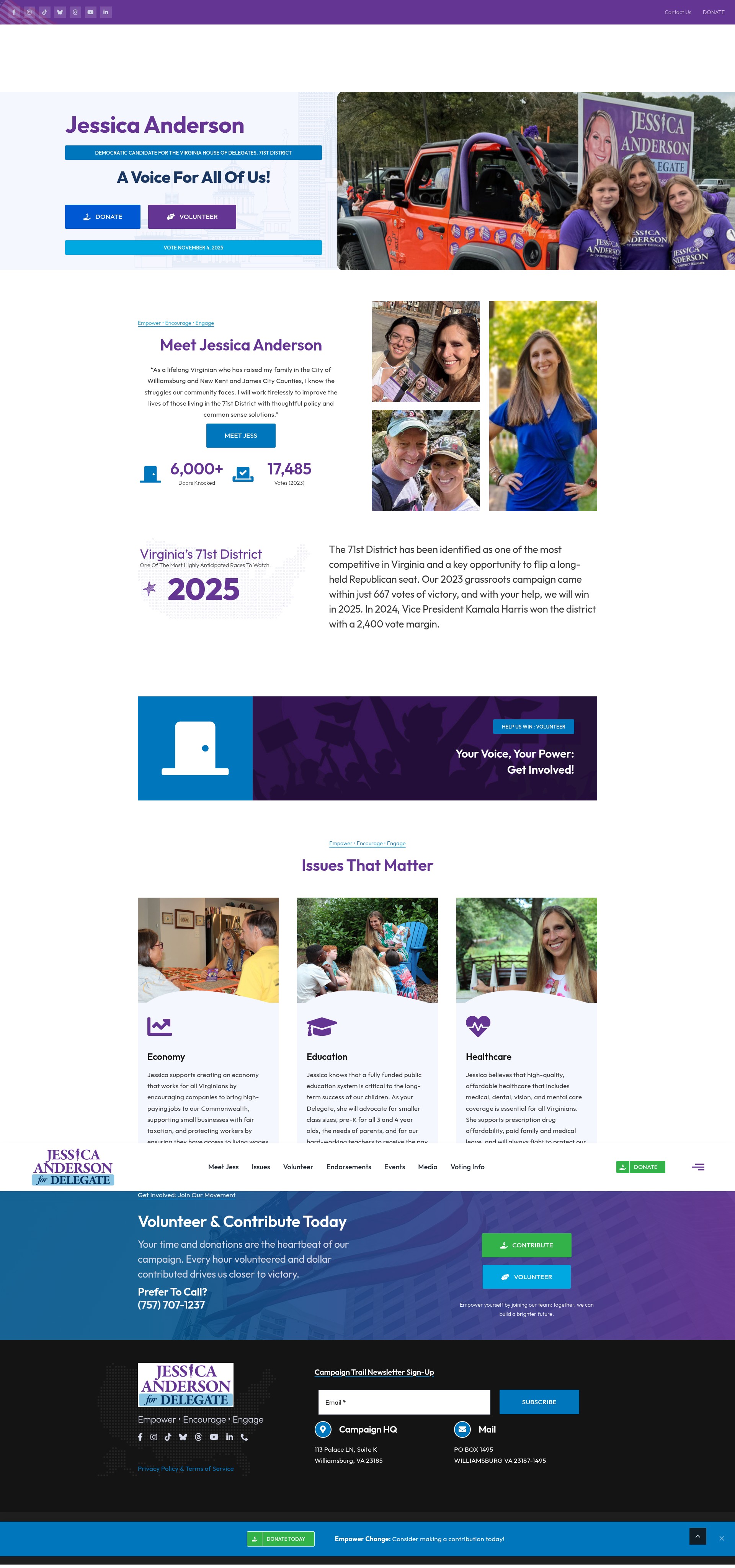 Screenshot of jess4va.com