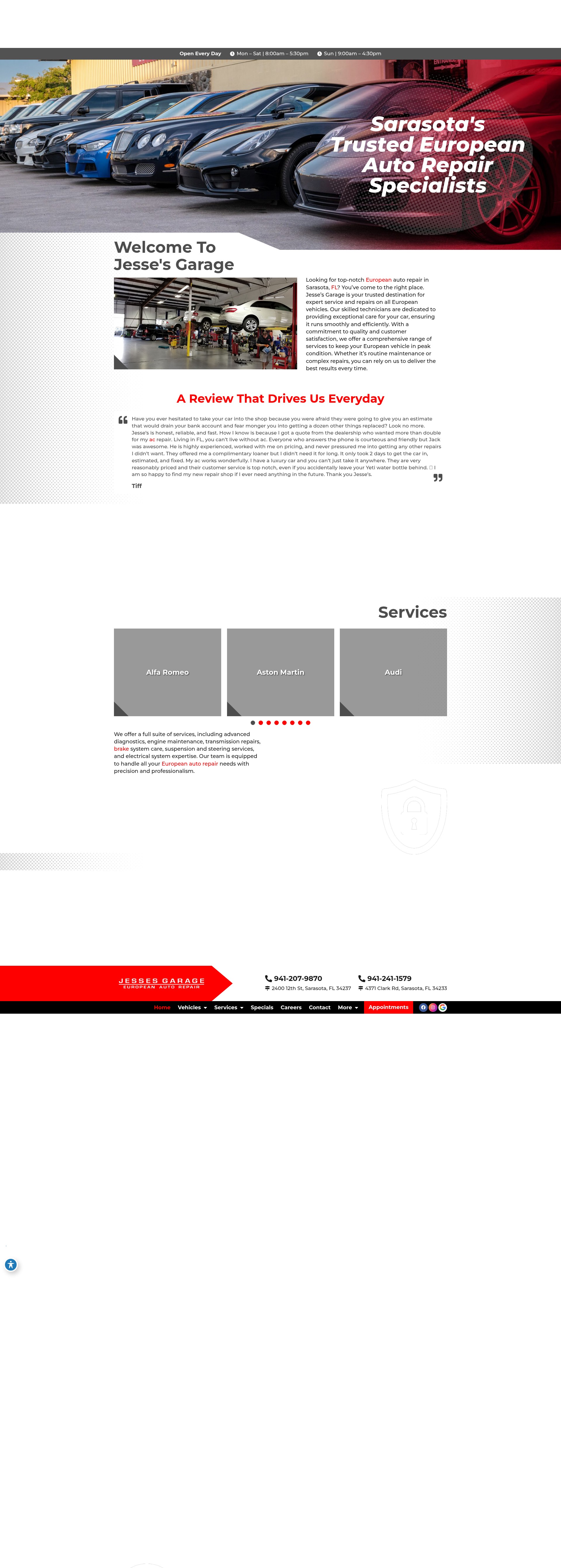 Screenshot of jessesgarage.com