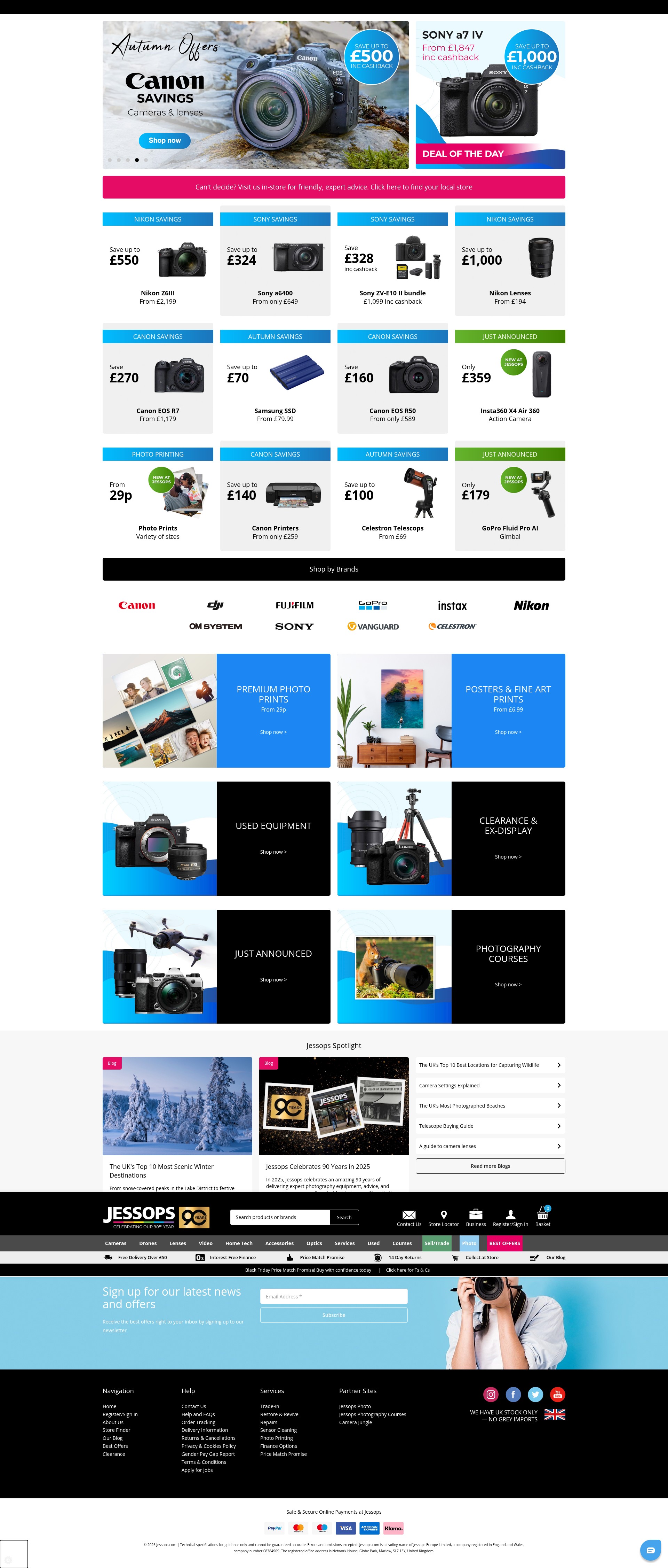 Screenshot of jessops.com