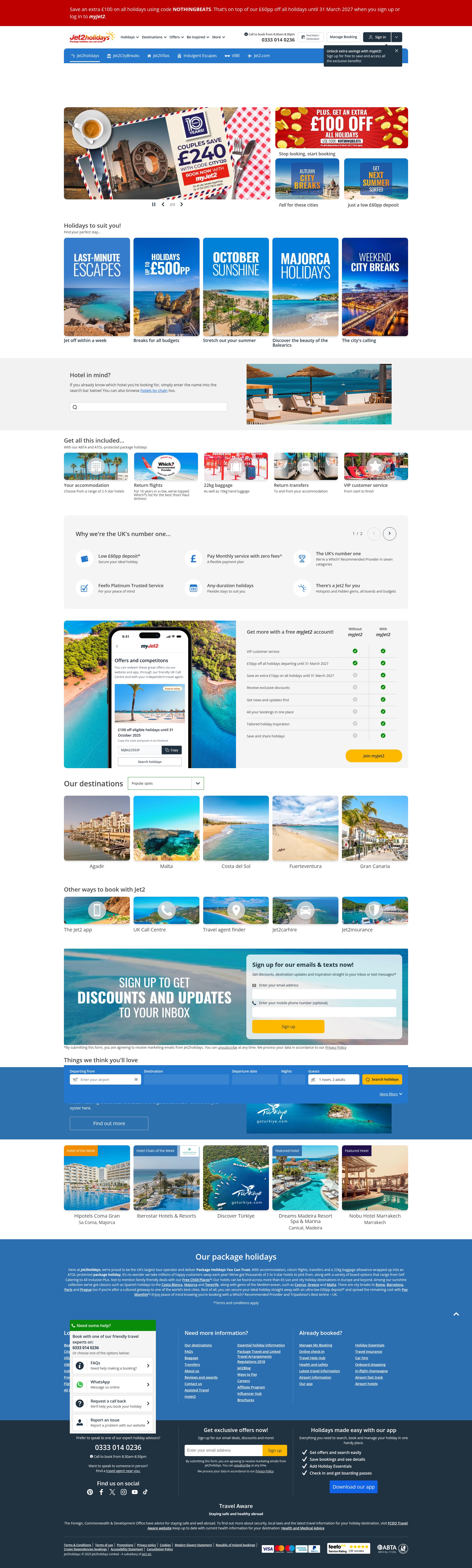 Screenshot of jet2holidays.com