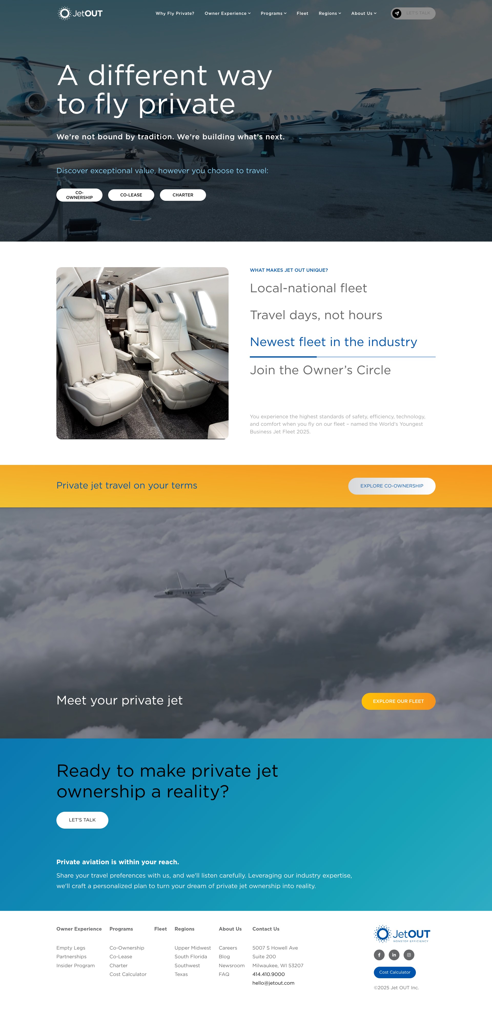 Screenshot of jetout.com