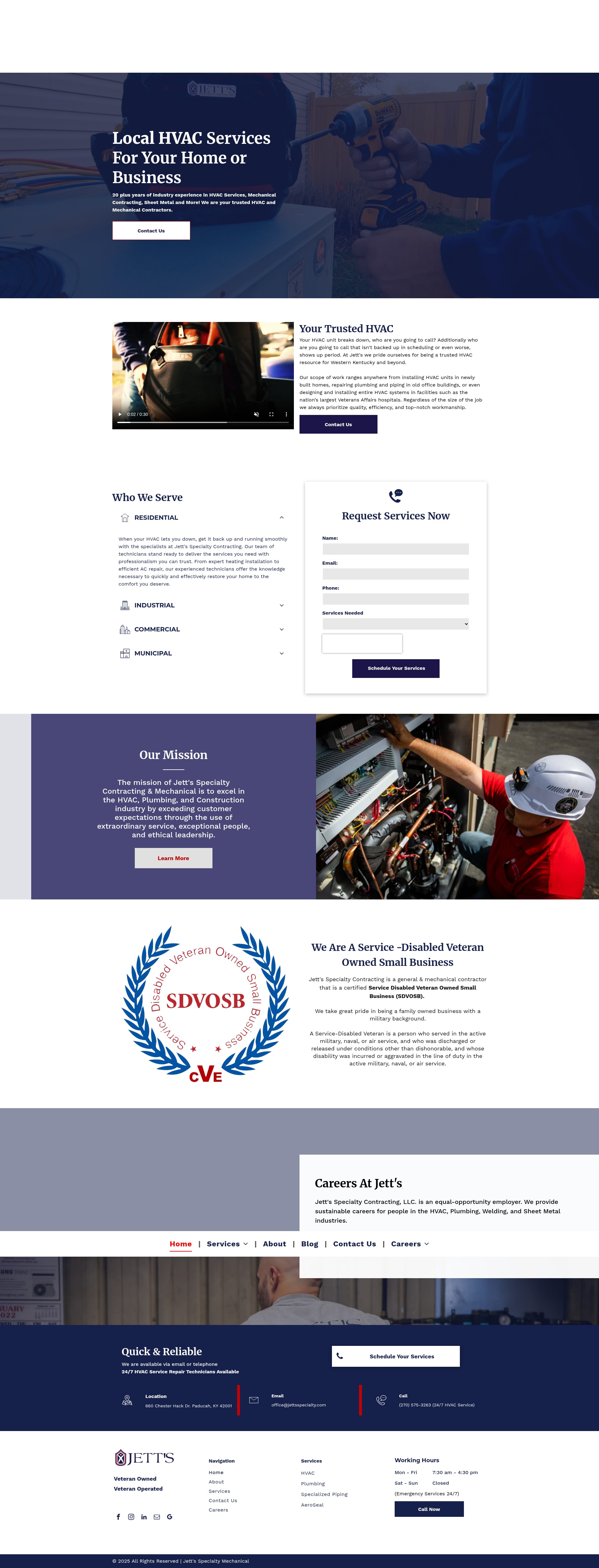Screenshot of jettsspecialty.com
