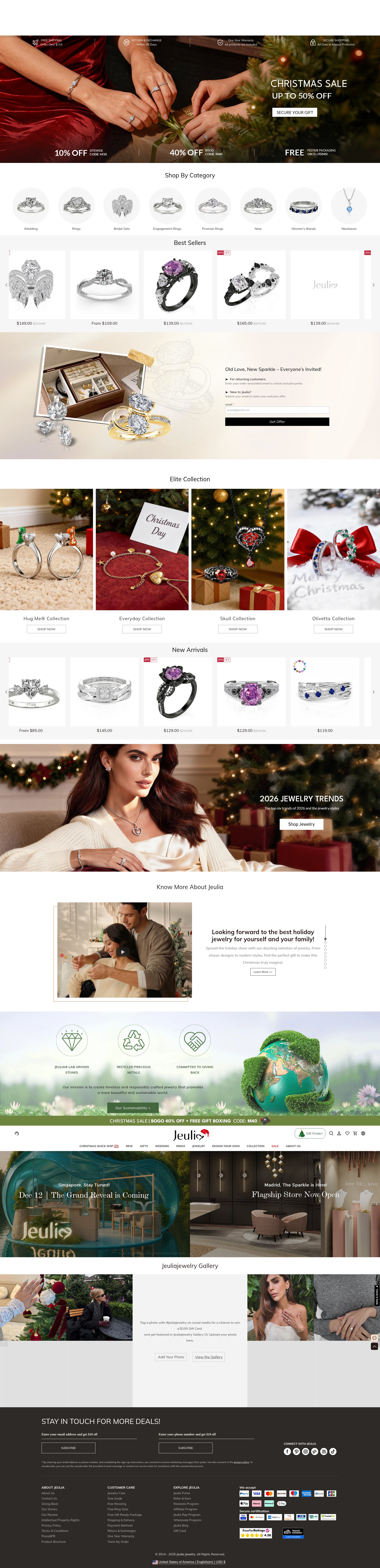 Screenshot of jeulia.com