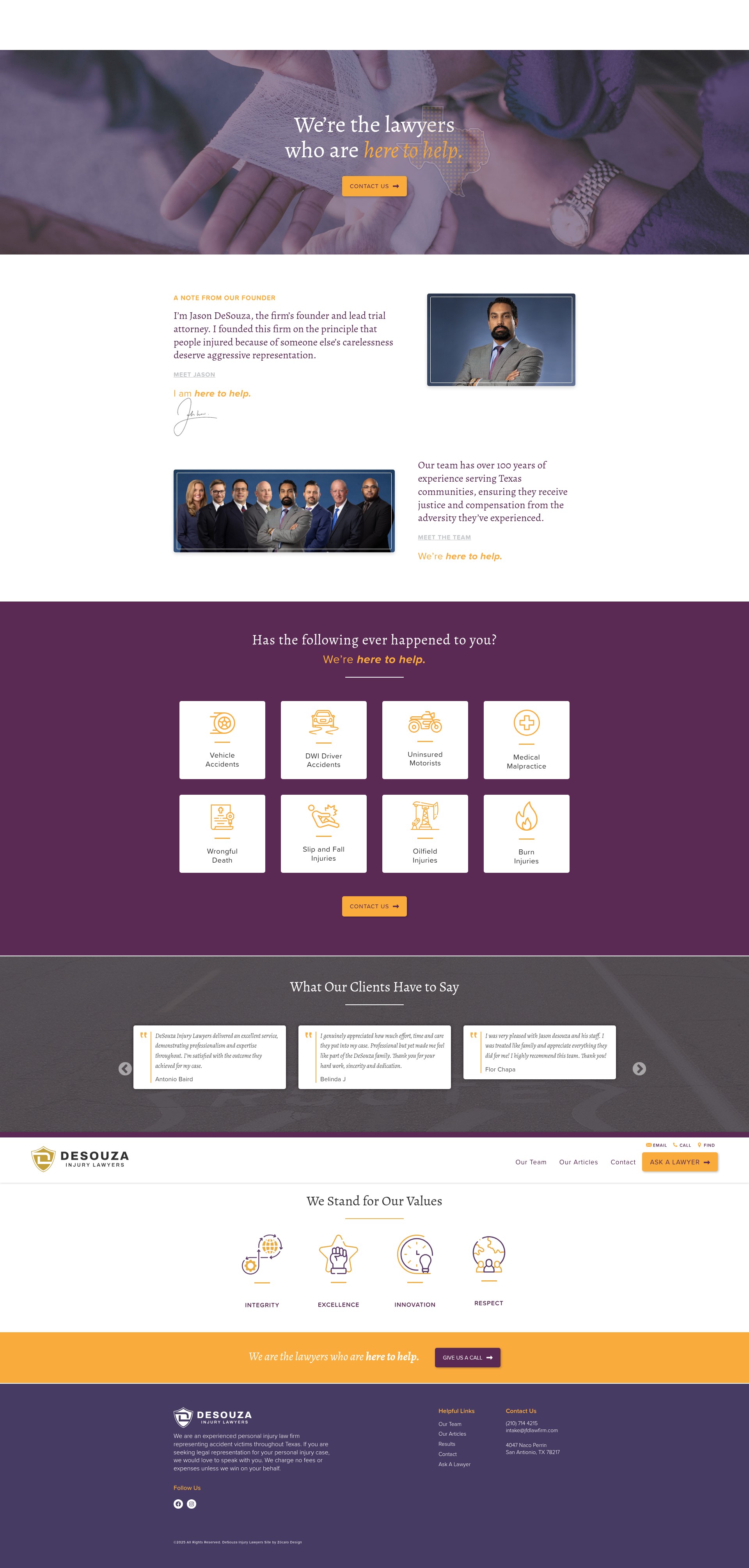 Screenshot of jfdlawfirm.com