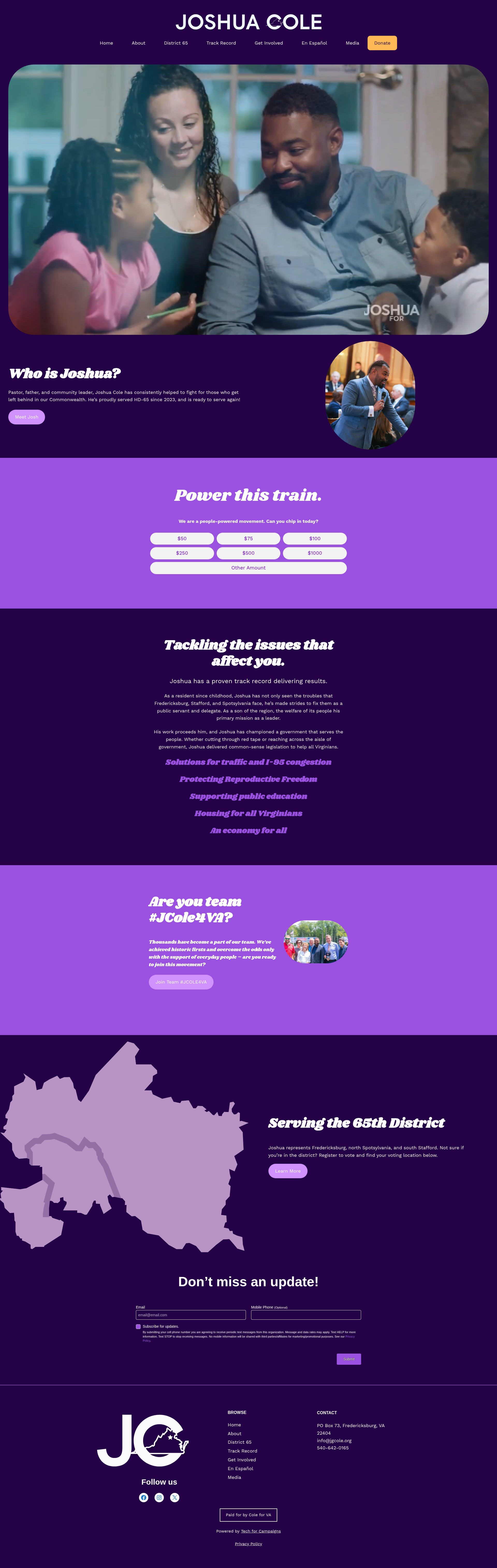 Screenshot of jgcole.org