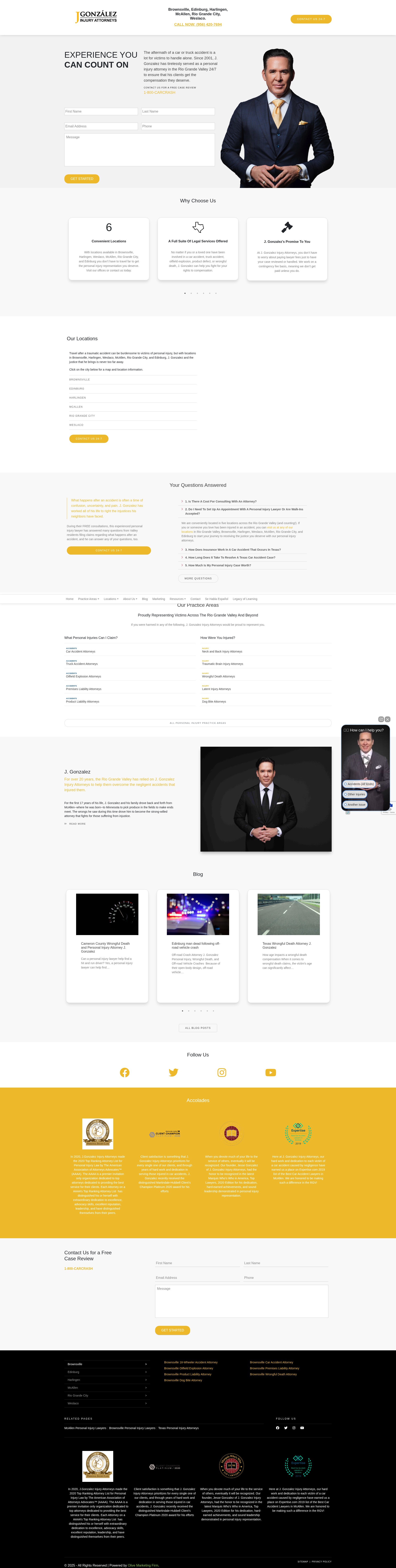 Screenshot of jgonzalezlawfirm.com
