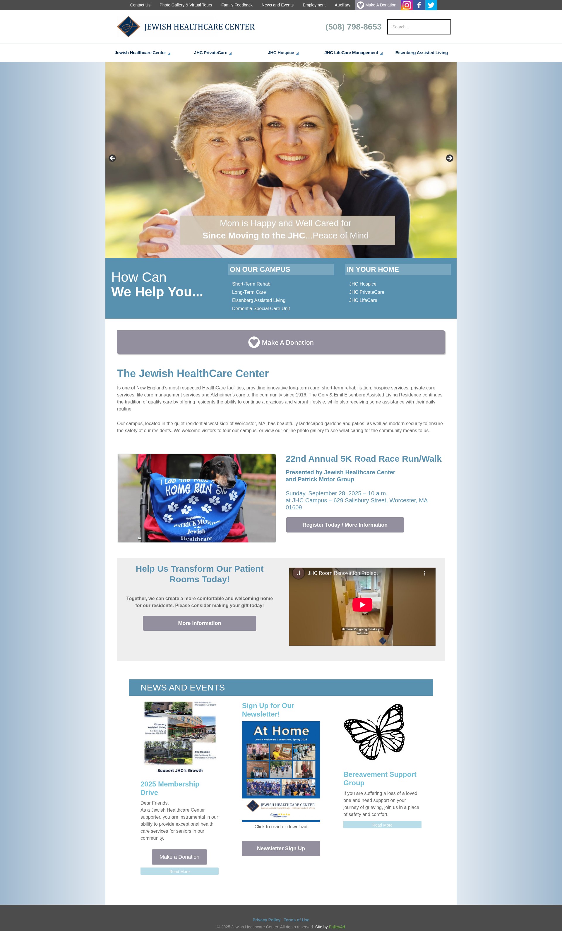 Screenshot of jhccenter.org