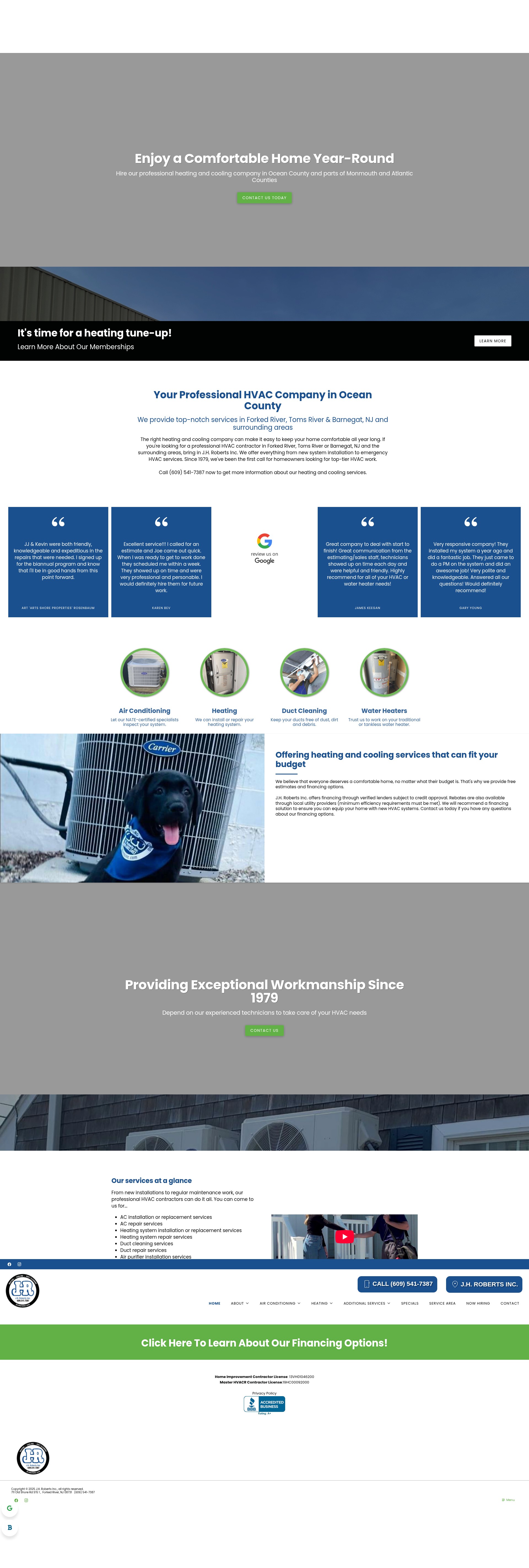 Screenshot of jhrobertsinc.com