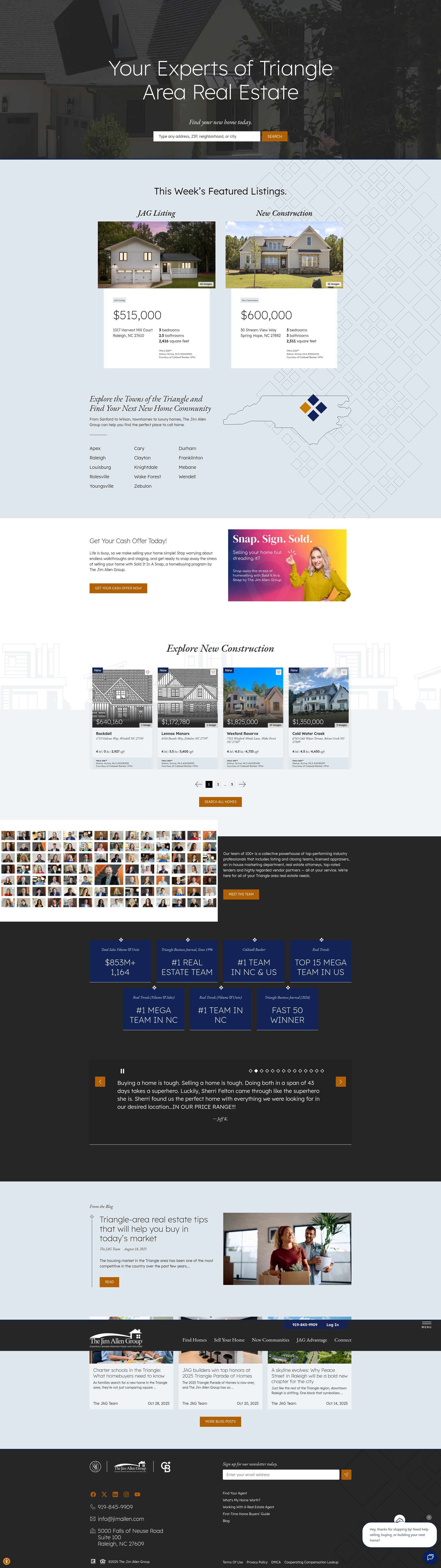 Screenshot of jimallen.com
