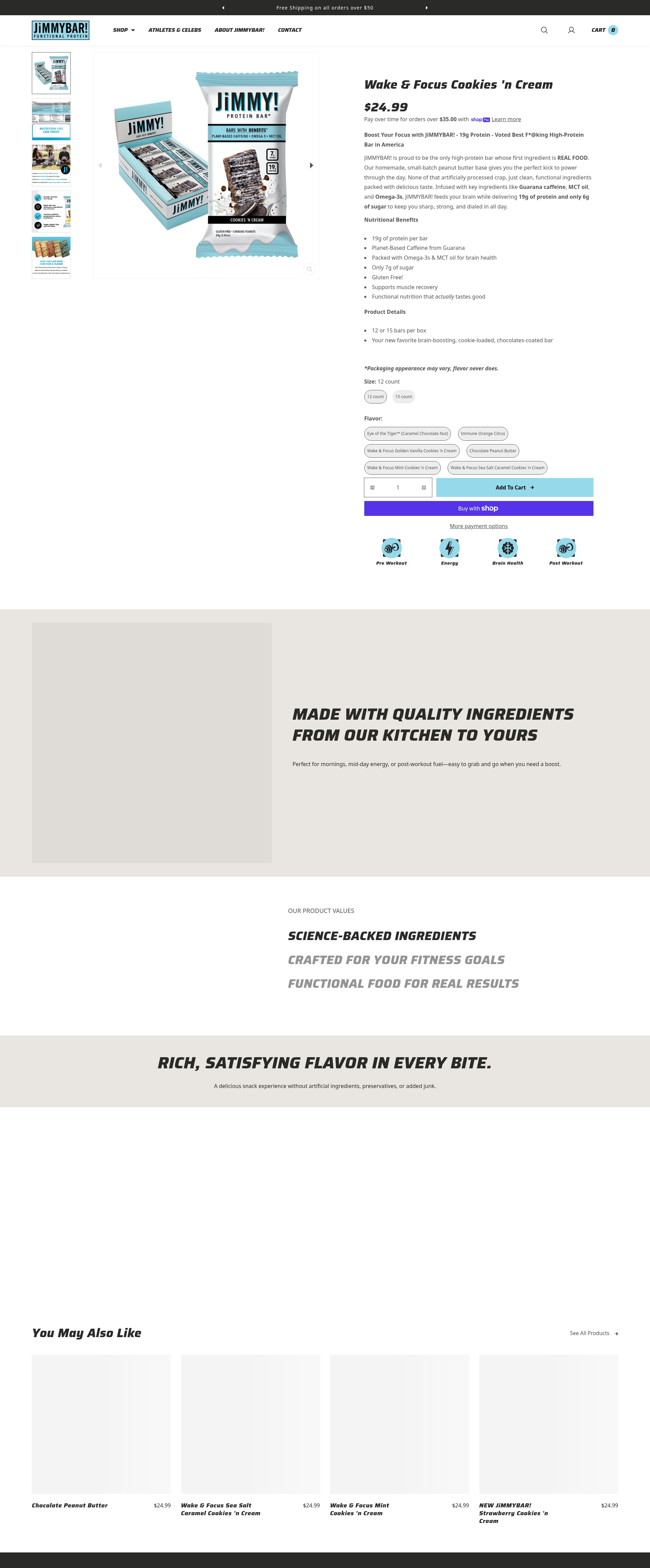 Screenshot of jimmybars.com
