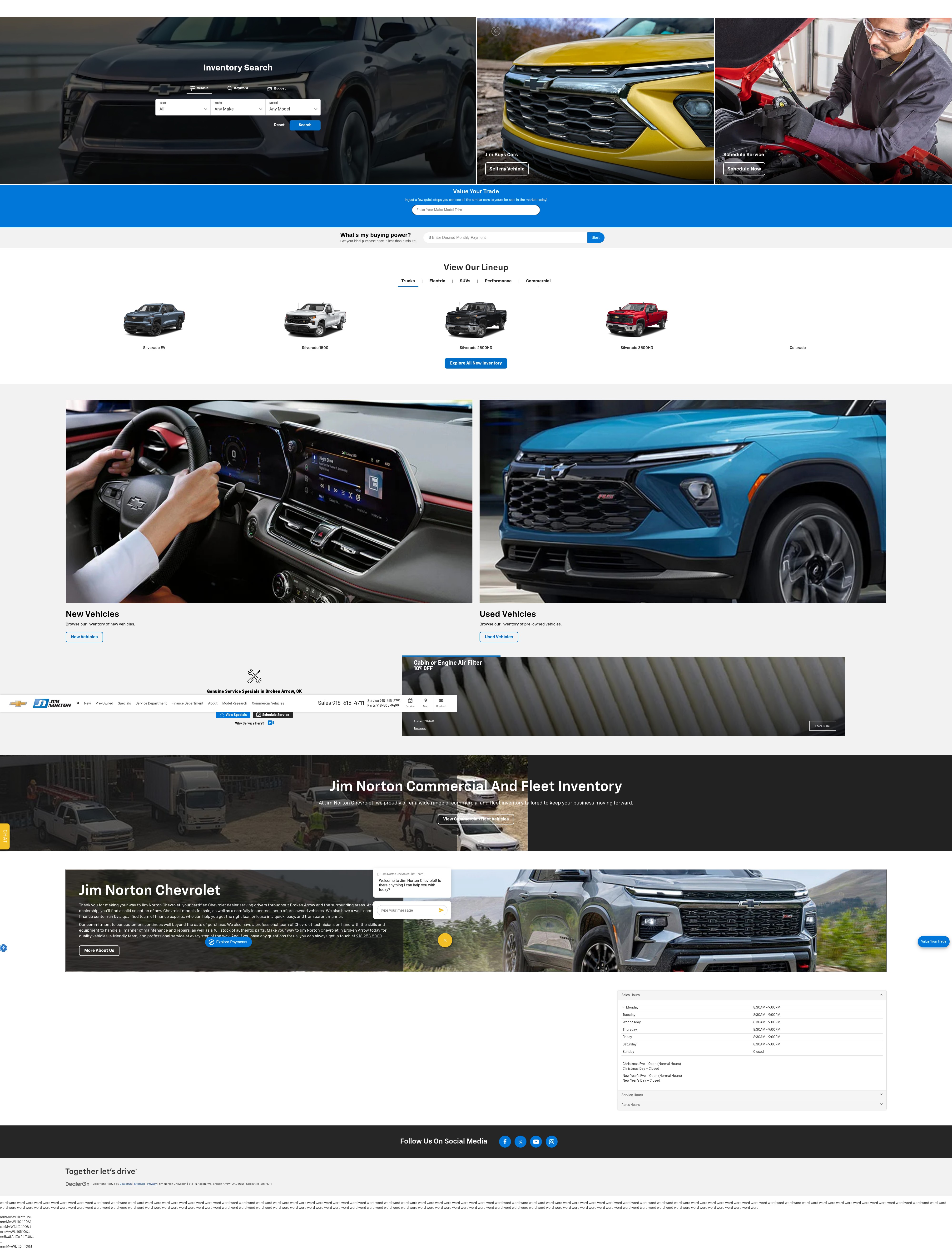 Screenshot of jimnortonchevy.com