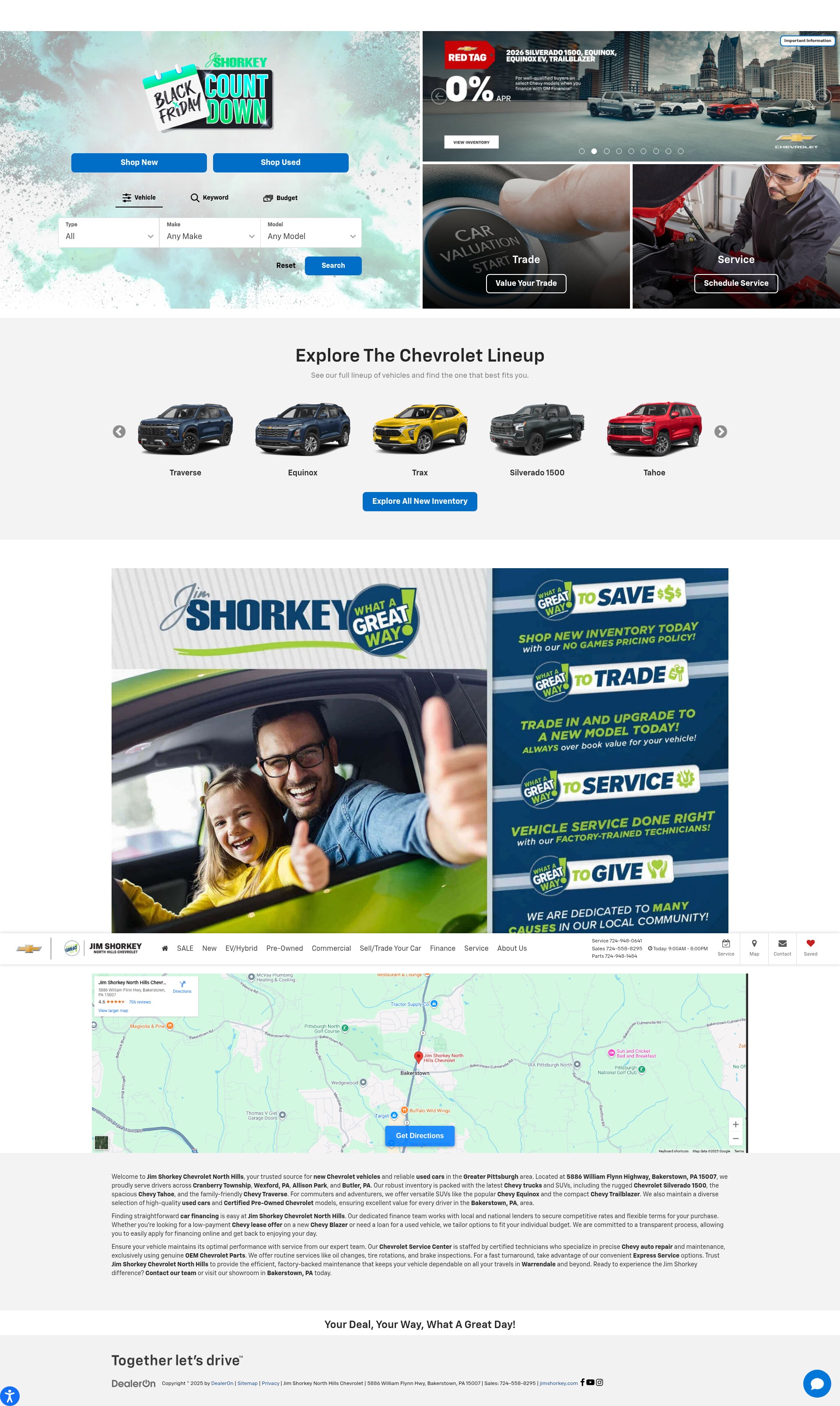 Screenshot of jimshorkeynorthhillschevy.com