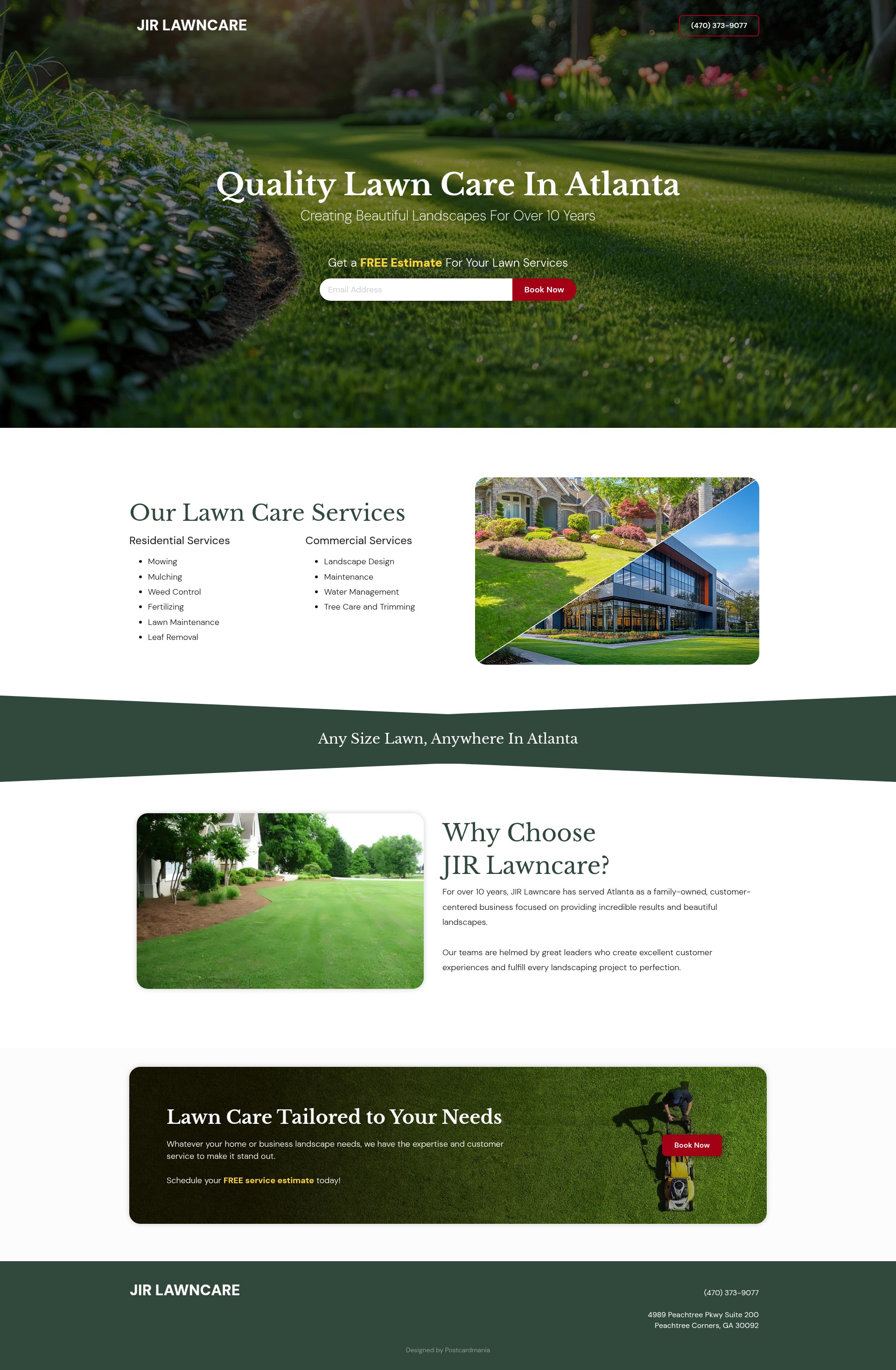 Screenshot of jirlawncare.net