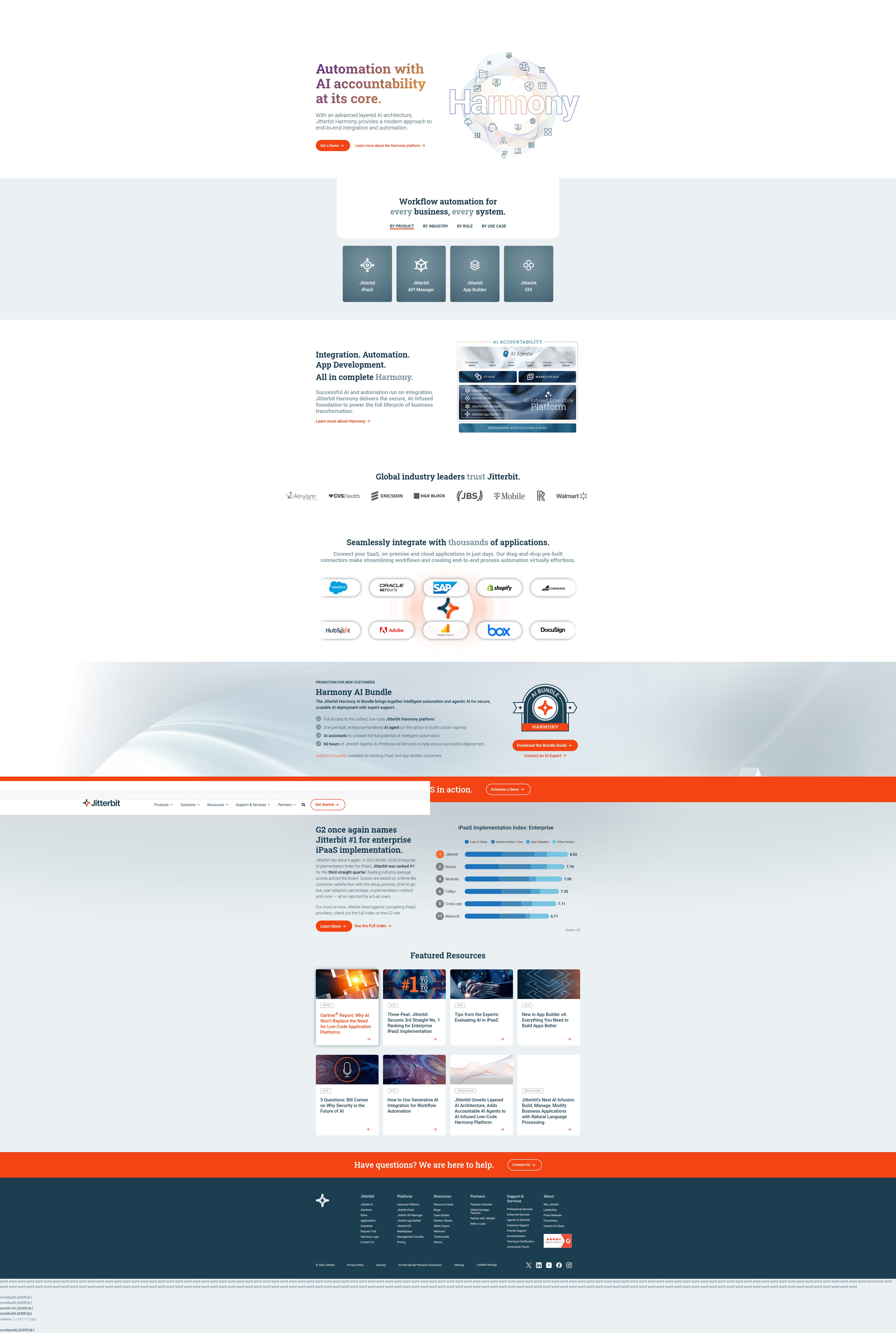 Screenshot of jitterbit.com