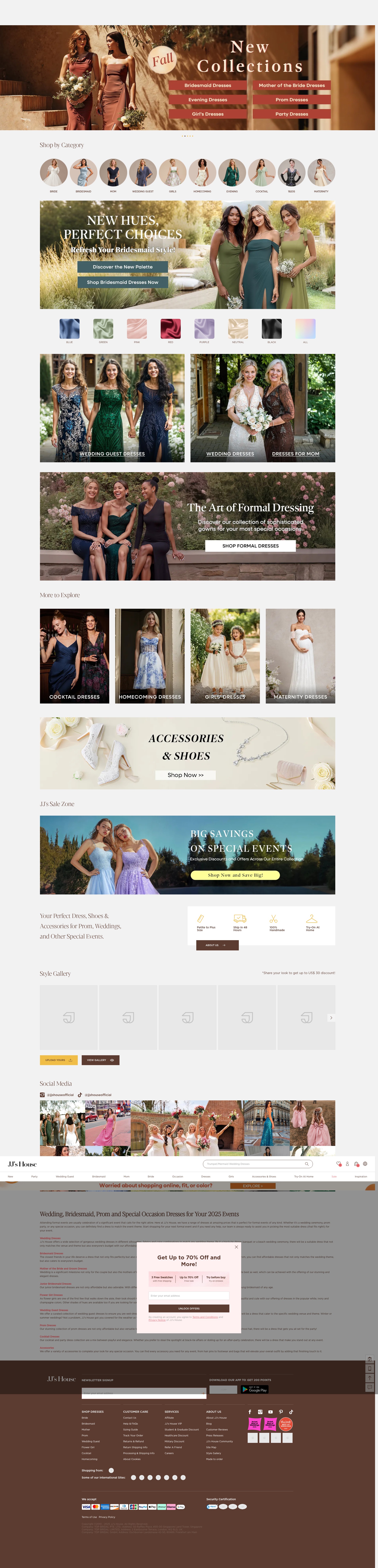 Screenshot of jjshouse.com