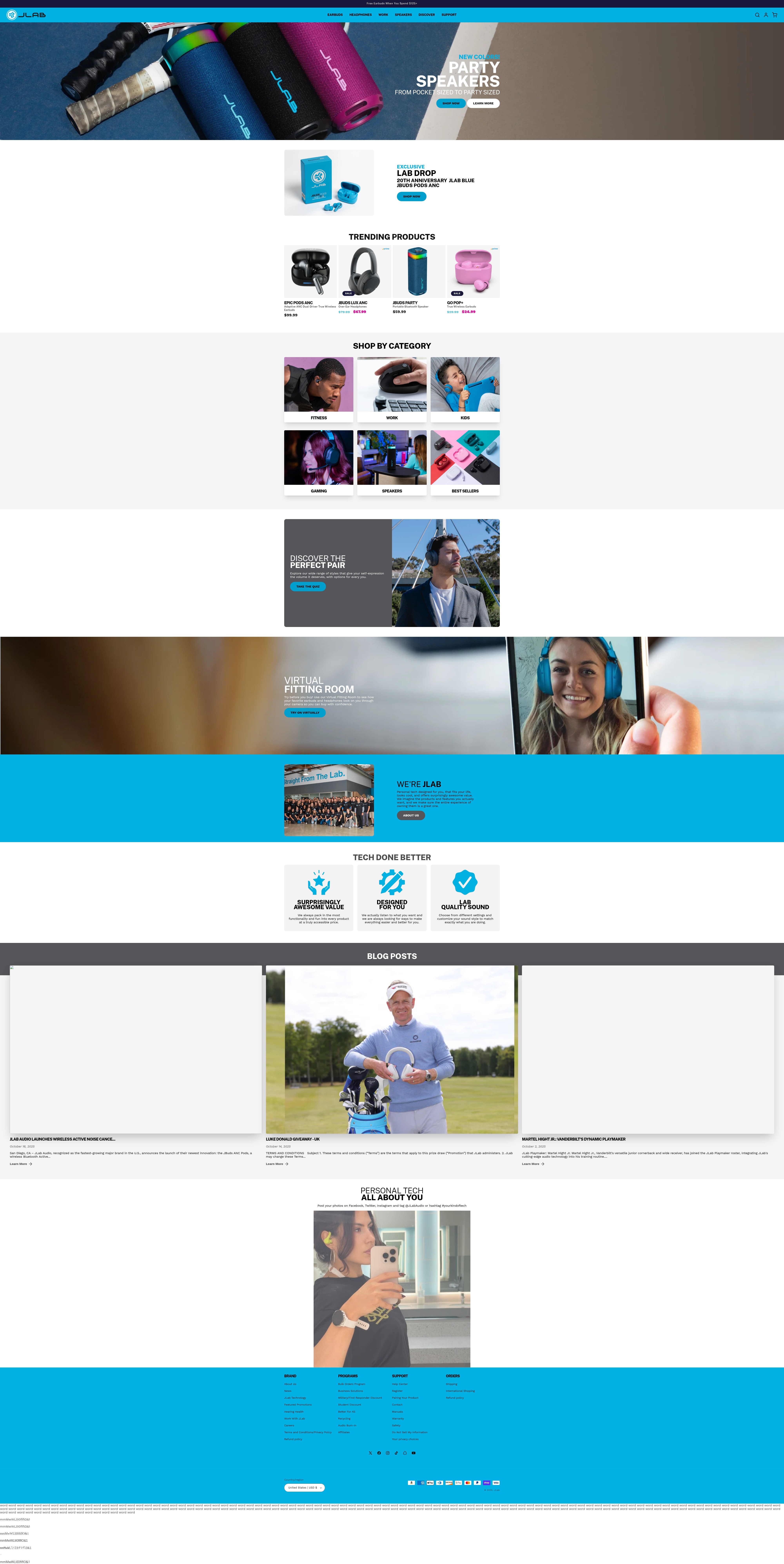 Screenshot of jlab.com