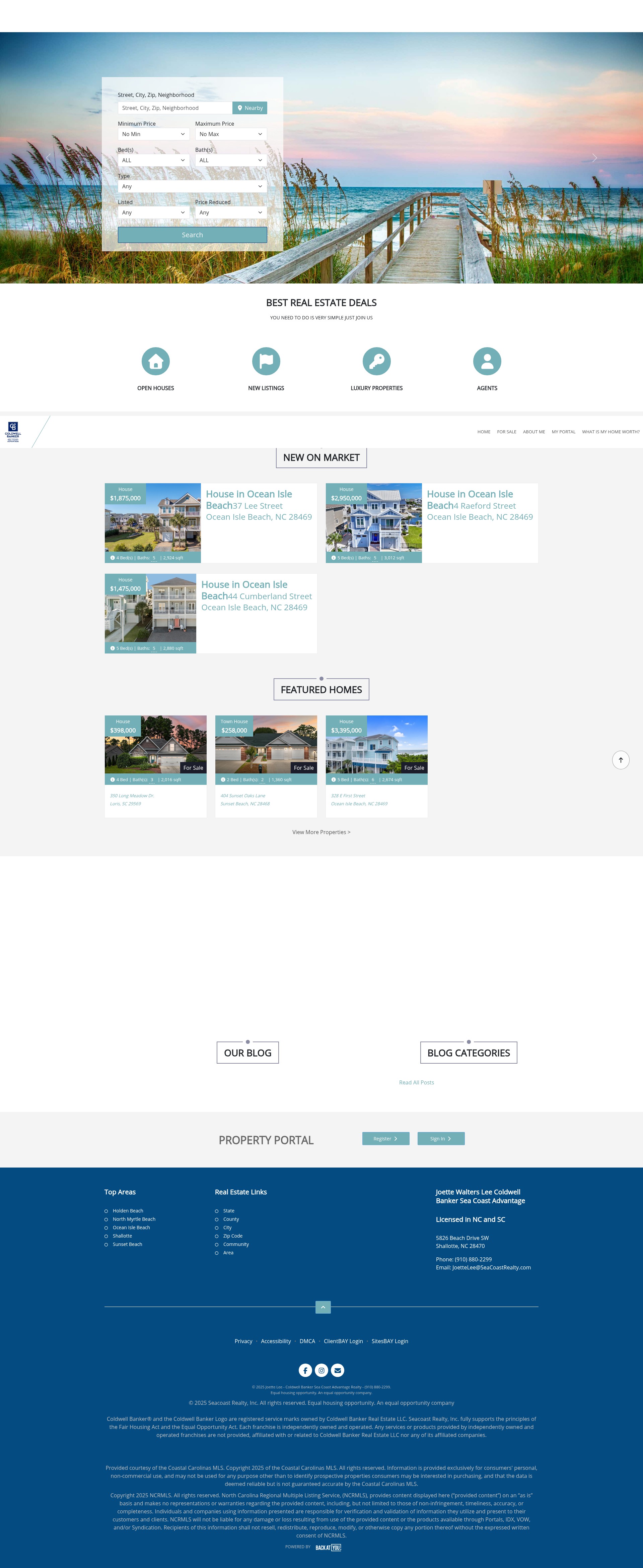 Screenshot of jlee.seacoastrealty.com