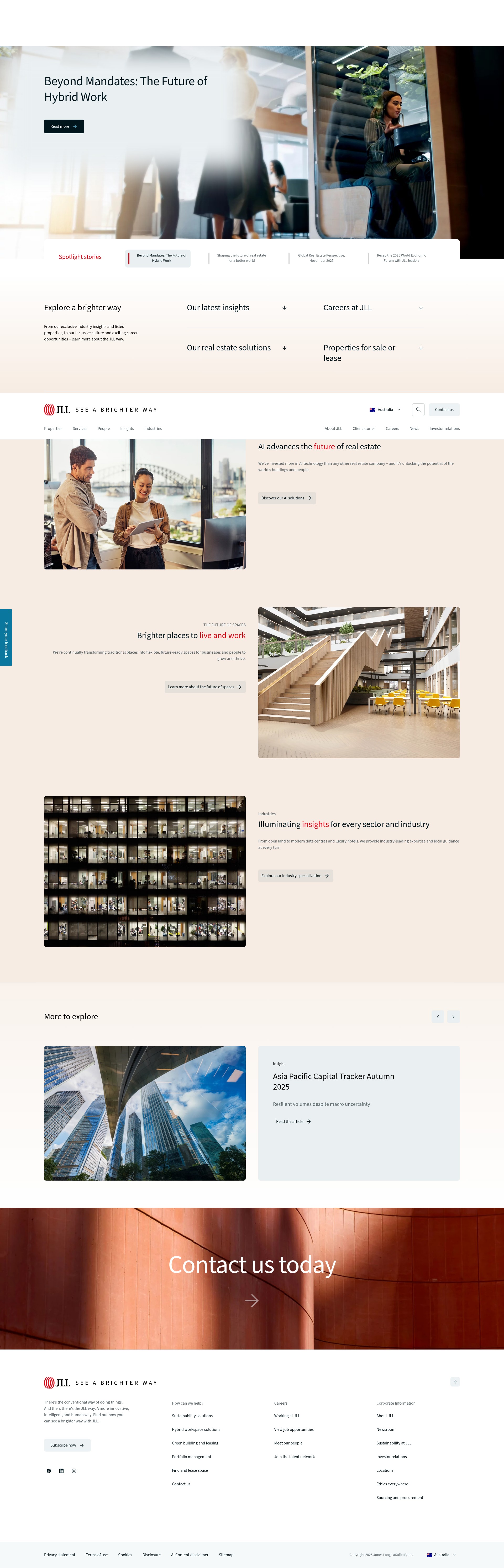 Screenshot of jll.com.au