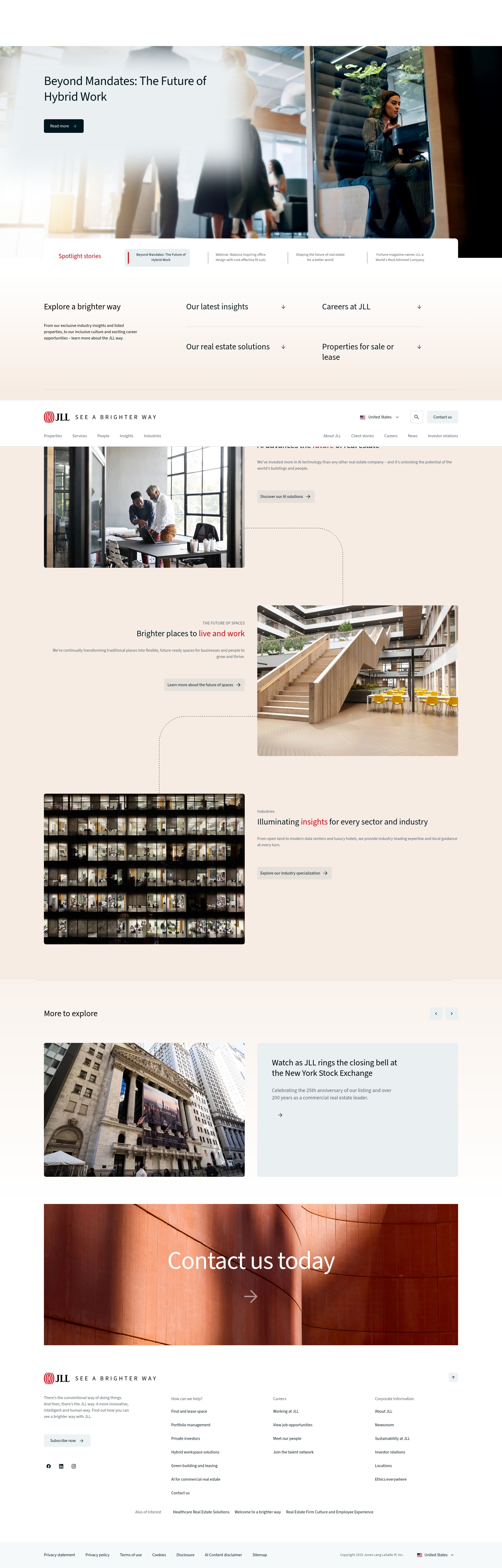Screenshot of jll.com