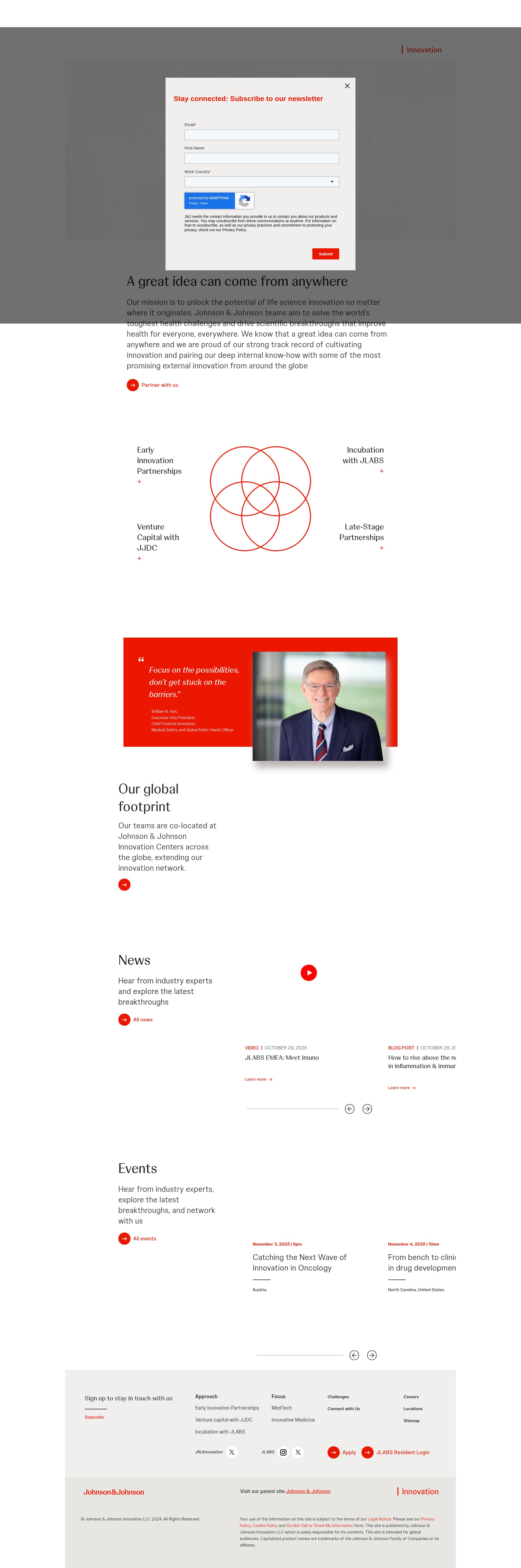 Screenshot of jnjinnovation.com