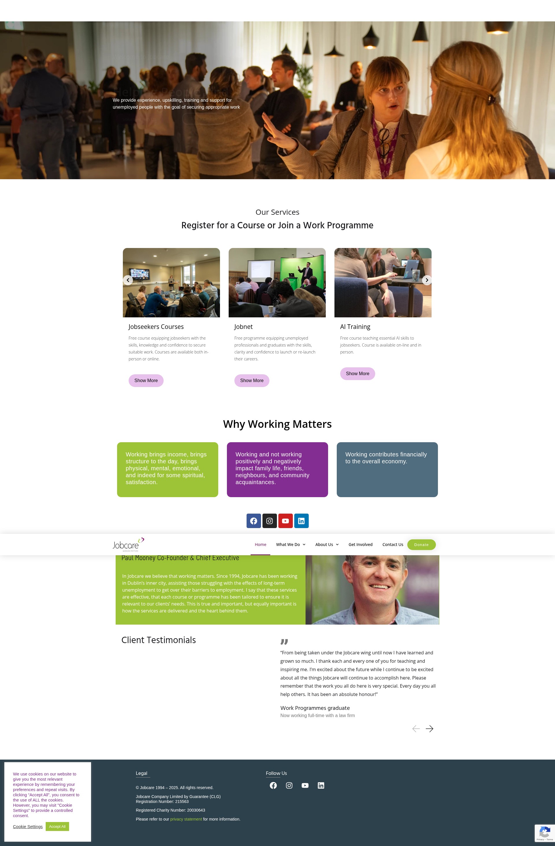 Screenshot of jobcare.ie