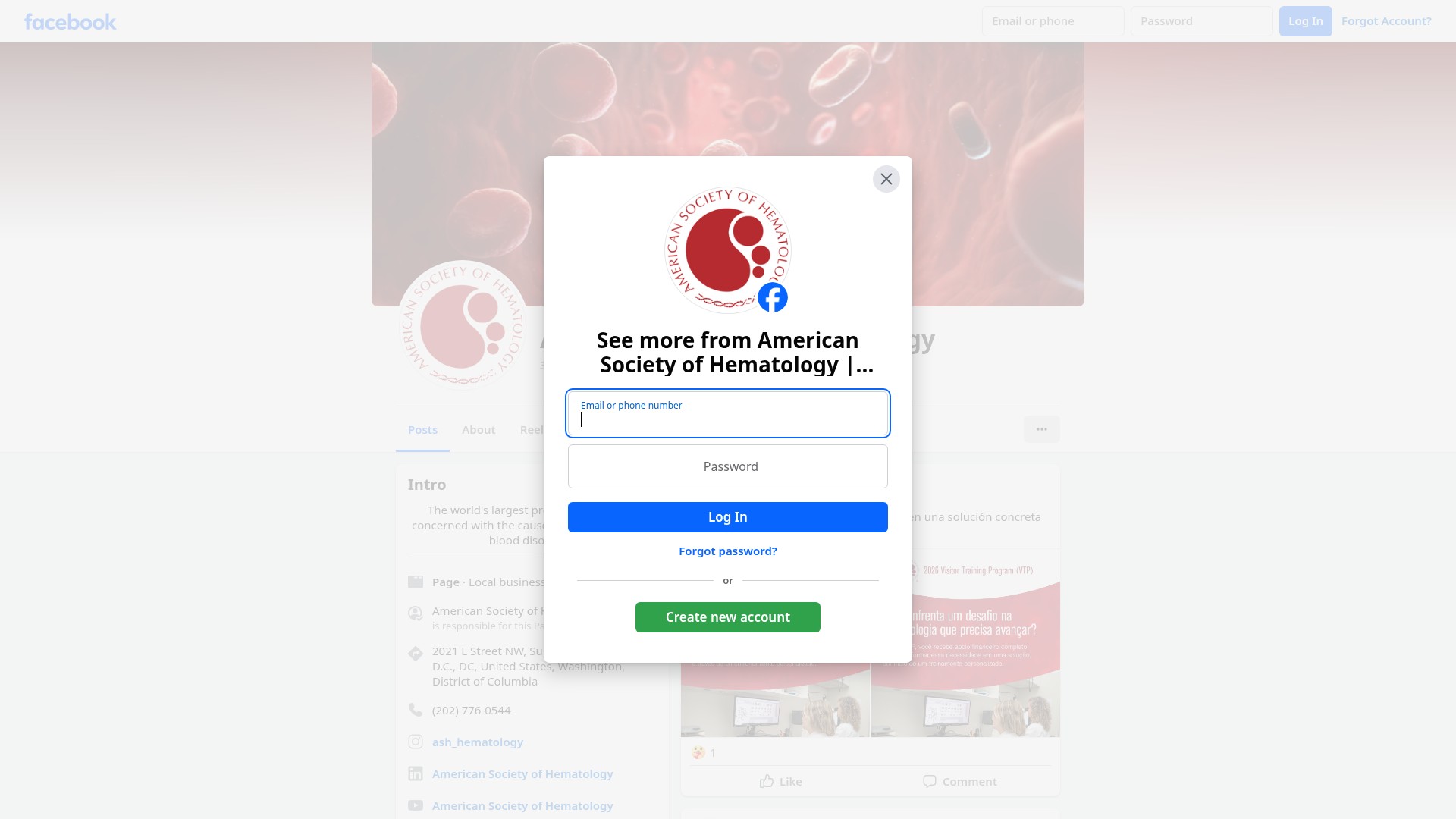 Screenshot of jobcenter.hematology.org