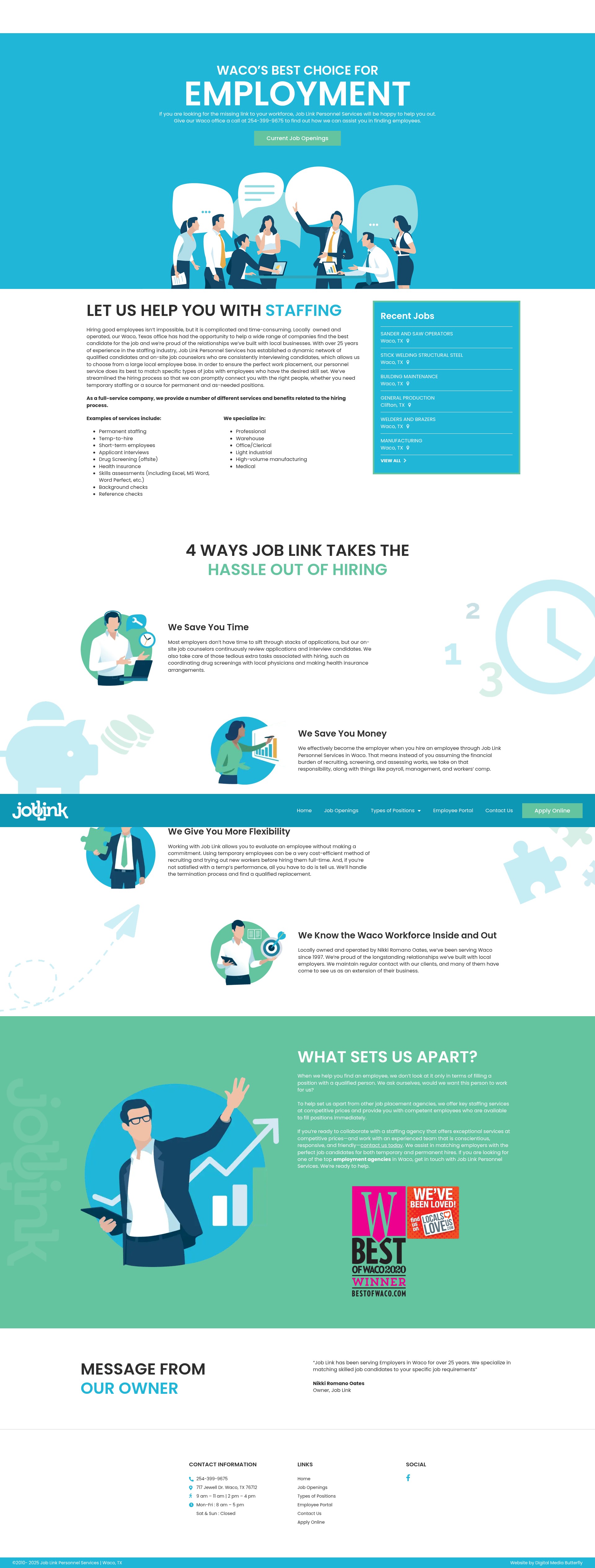 Screenshot of joblinktx.com
